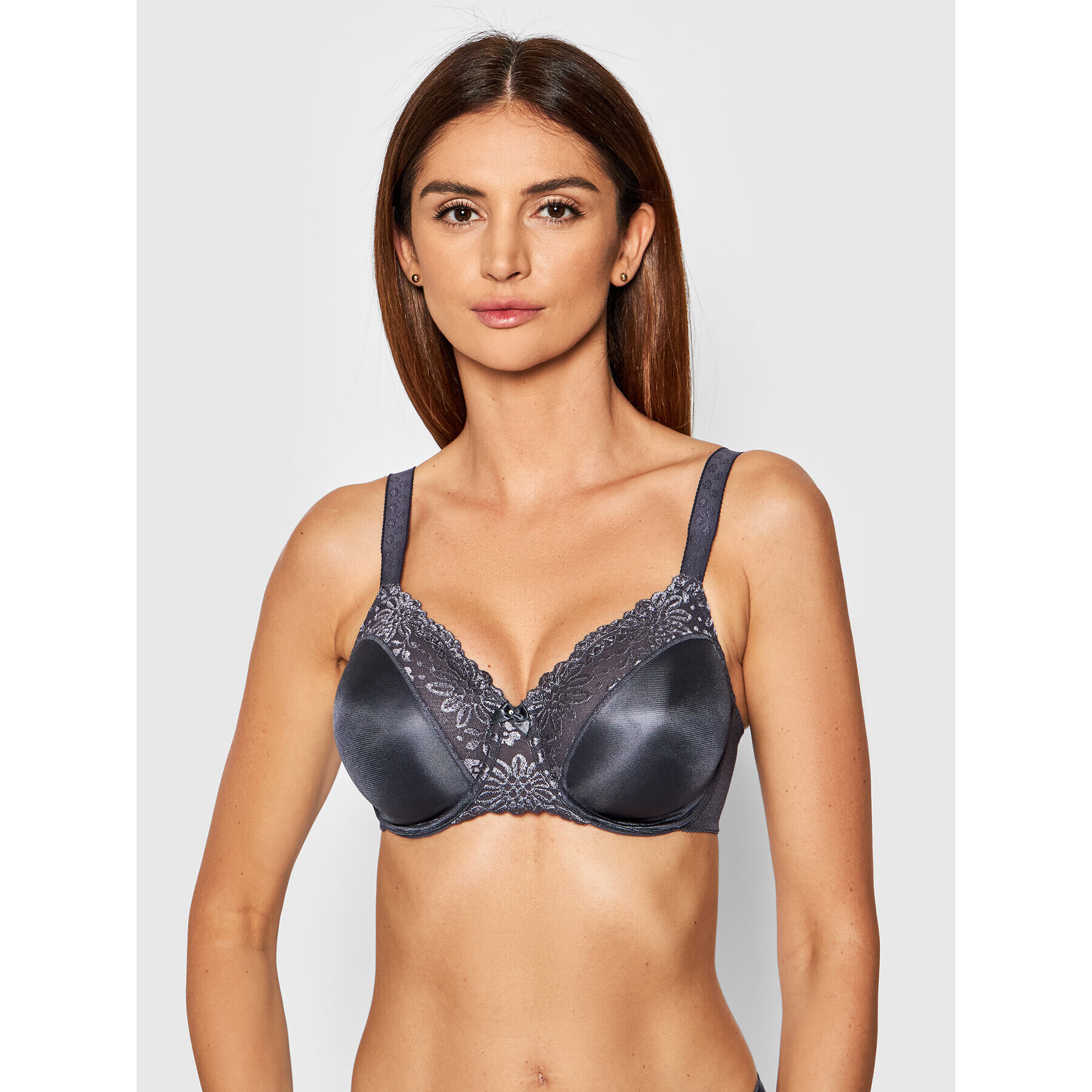 Triumph Сутиен с банели Ladyform Soft 10166306 Сив - Pepit.bg