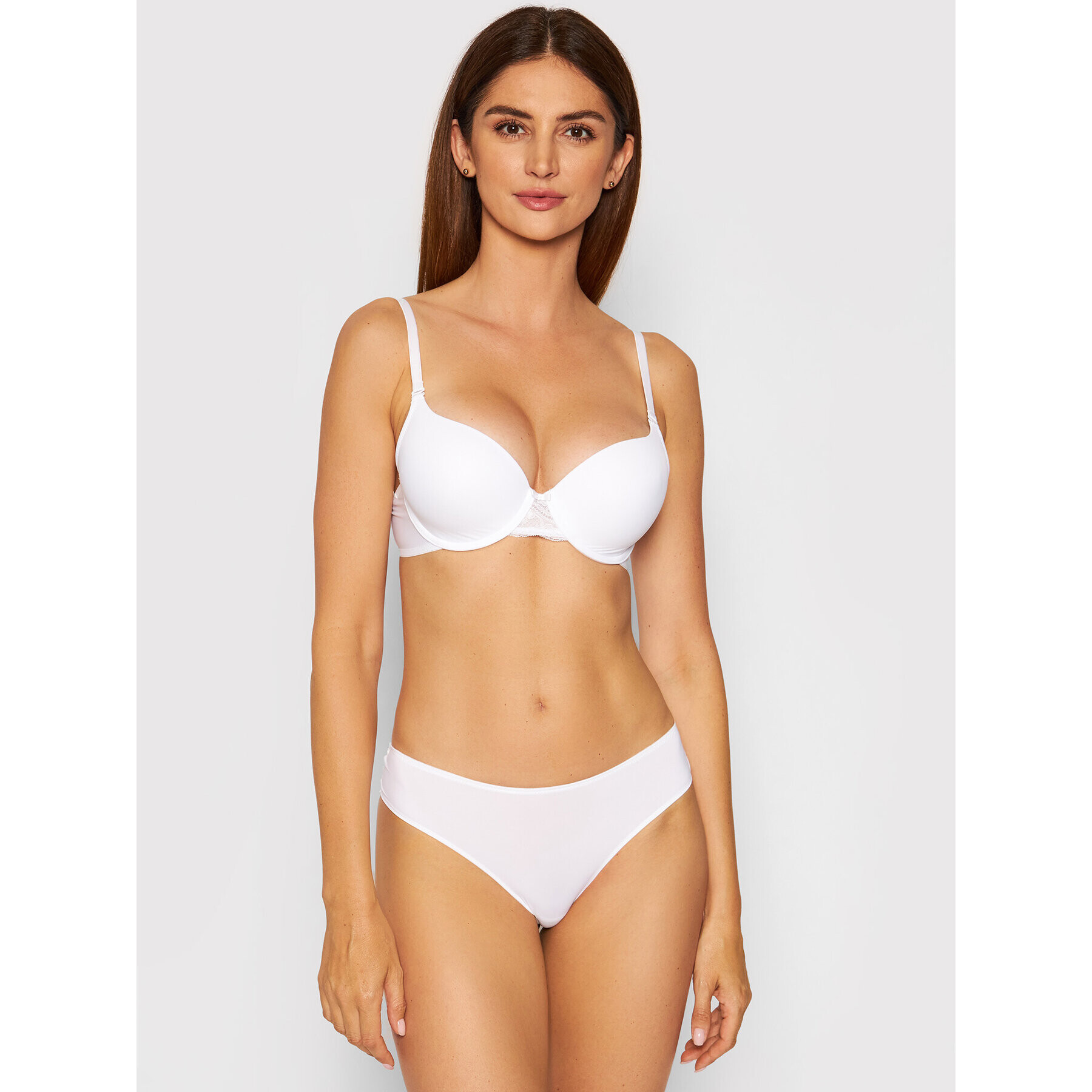 Triumph Сутиен с банели Lovely Micro 10186625 Бял - Pepit.bg
