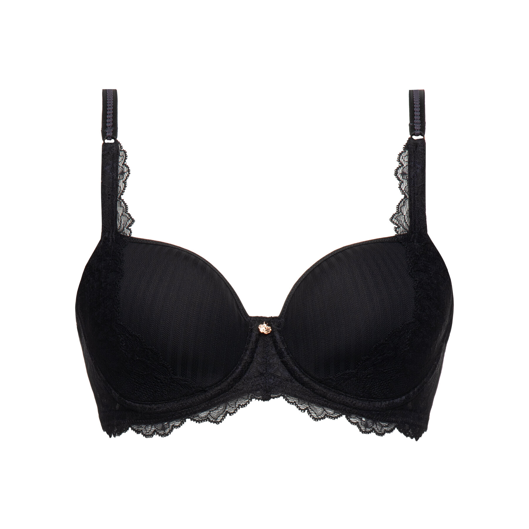 Triumph Сутиен с банели Peony Florale 10181854 Черен - Pepit.bg