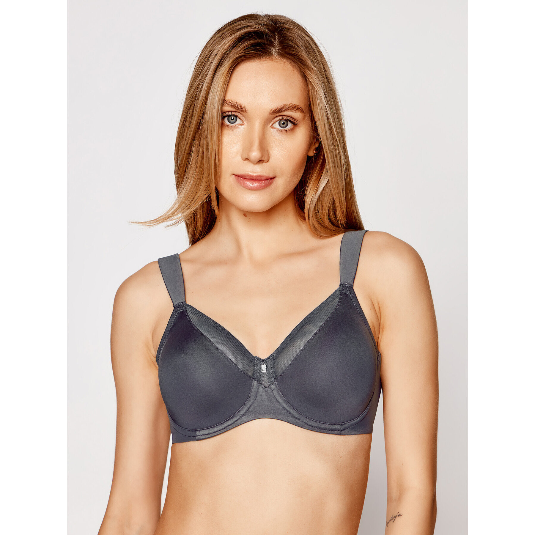 Triumph Сутиен с банели True Shape Sensation 10186010 Сив - Pepit.bg
