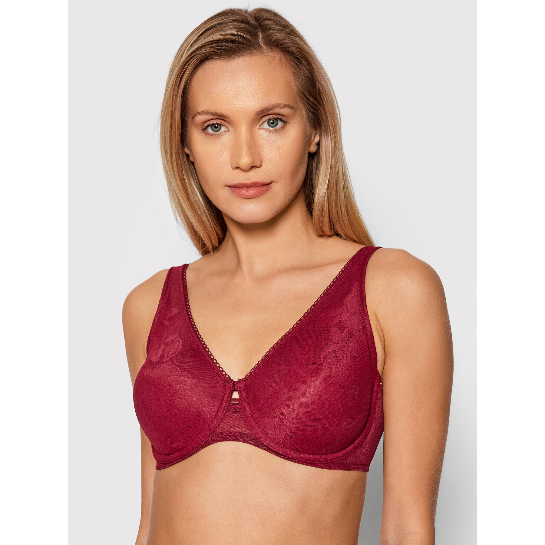 Triumph Сутиен с банели Wild Rose Sensation 10205953 Бордо - Pepit.bg