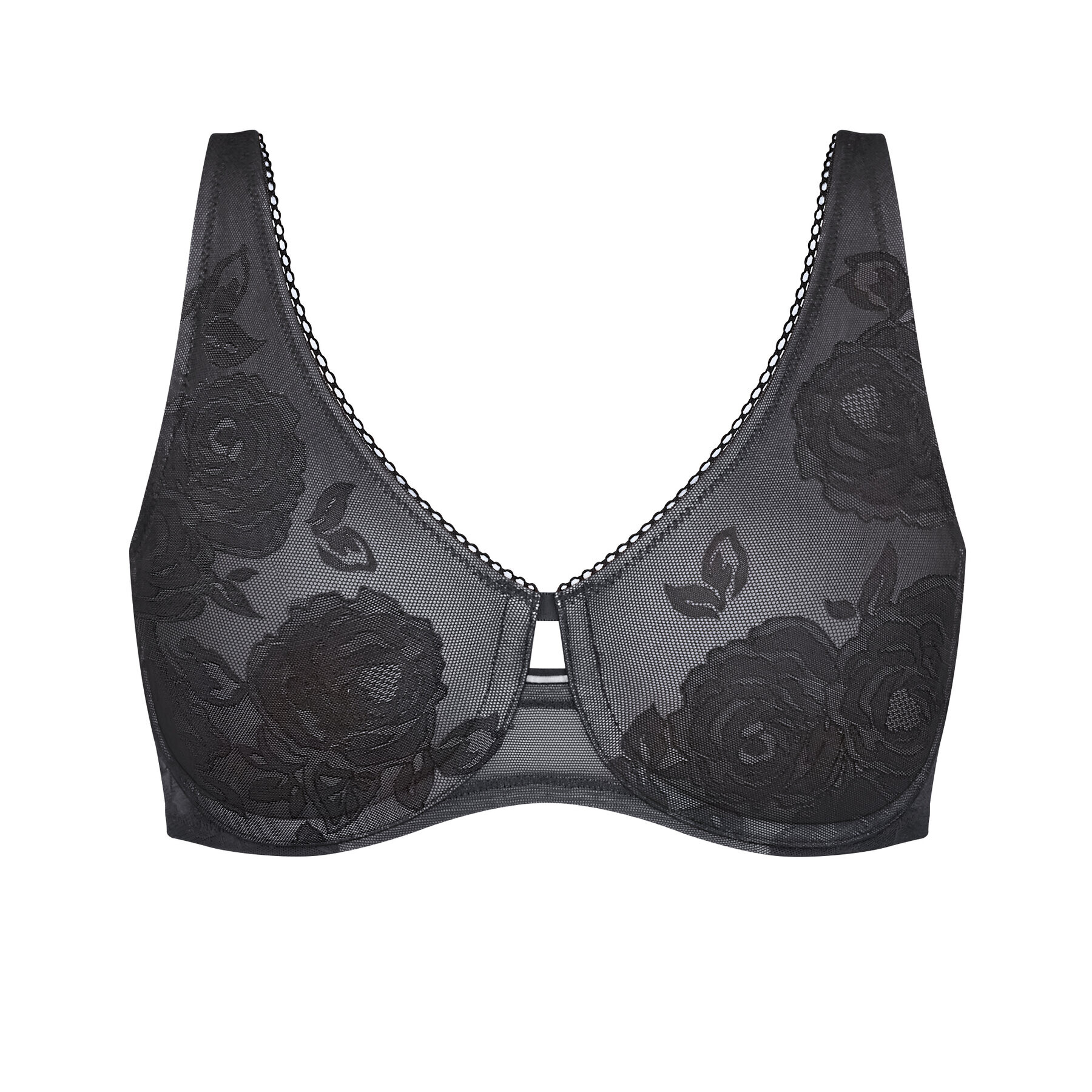 Triumph Сутиен с банели Wild Rose Sensation 10205953 Черен - Pepit.bg