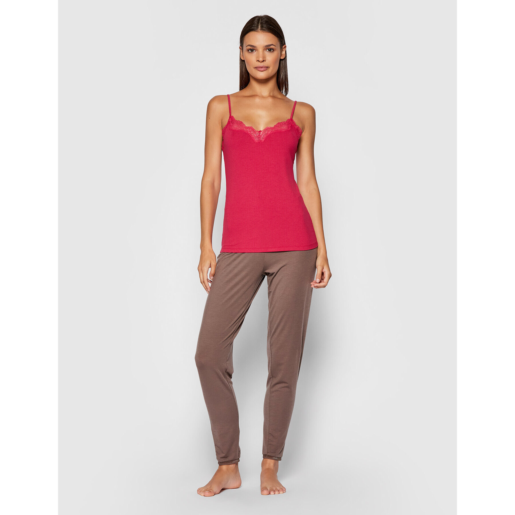 Triumph топ Climate Control Camisole 10207511 Червен Regular Fit - Pepit.bg