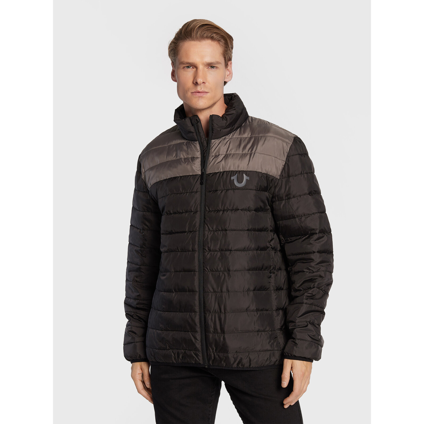 True Religion Пухено яке Light Puffer 106325 Черен Regular Fit - Pepit.bg