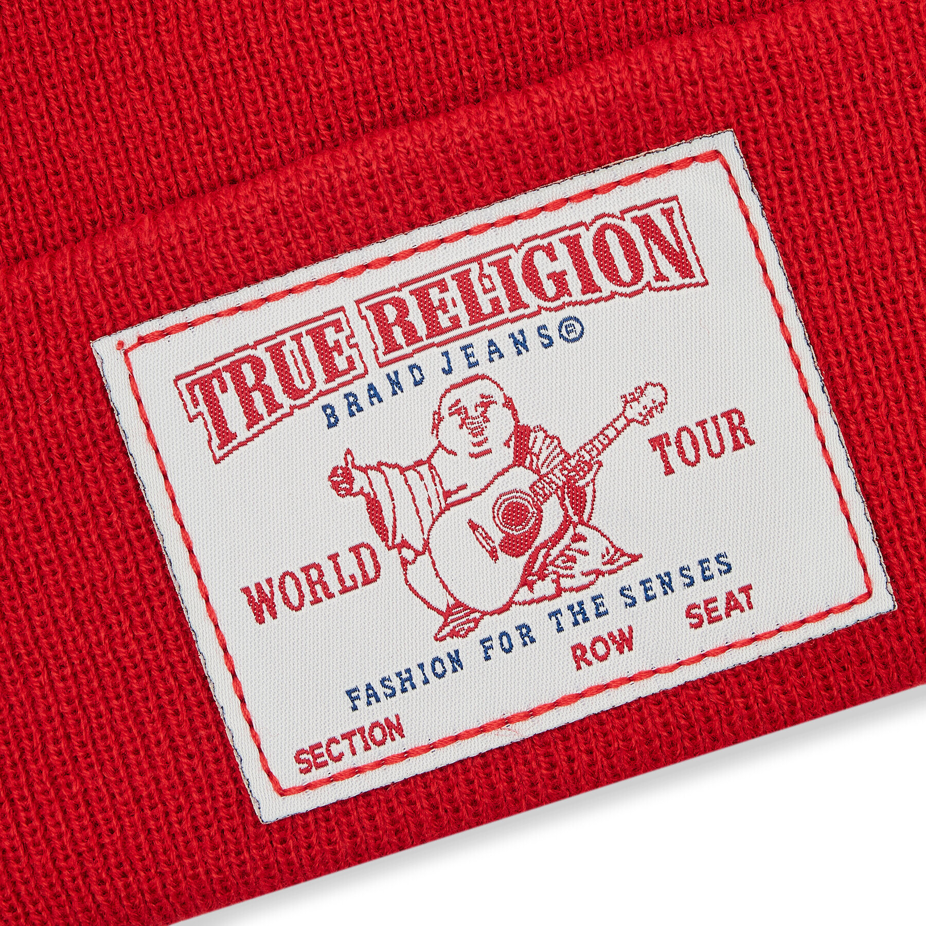 True Religion Шапка Concert Patch TRBEANIE15 Червен - Pepit.bg