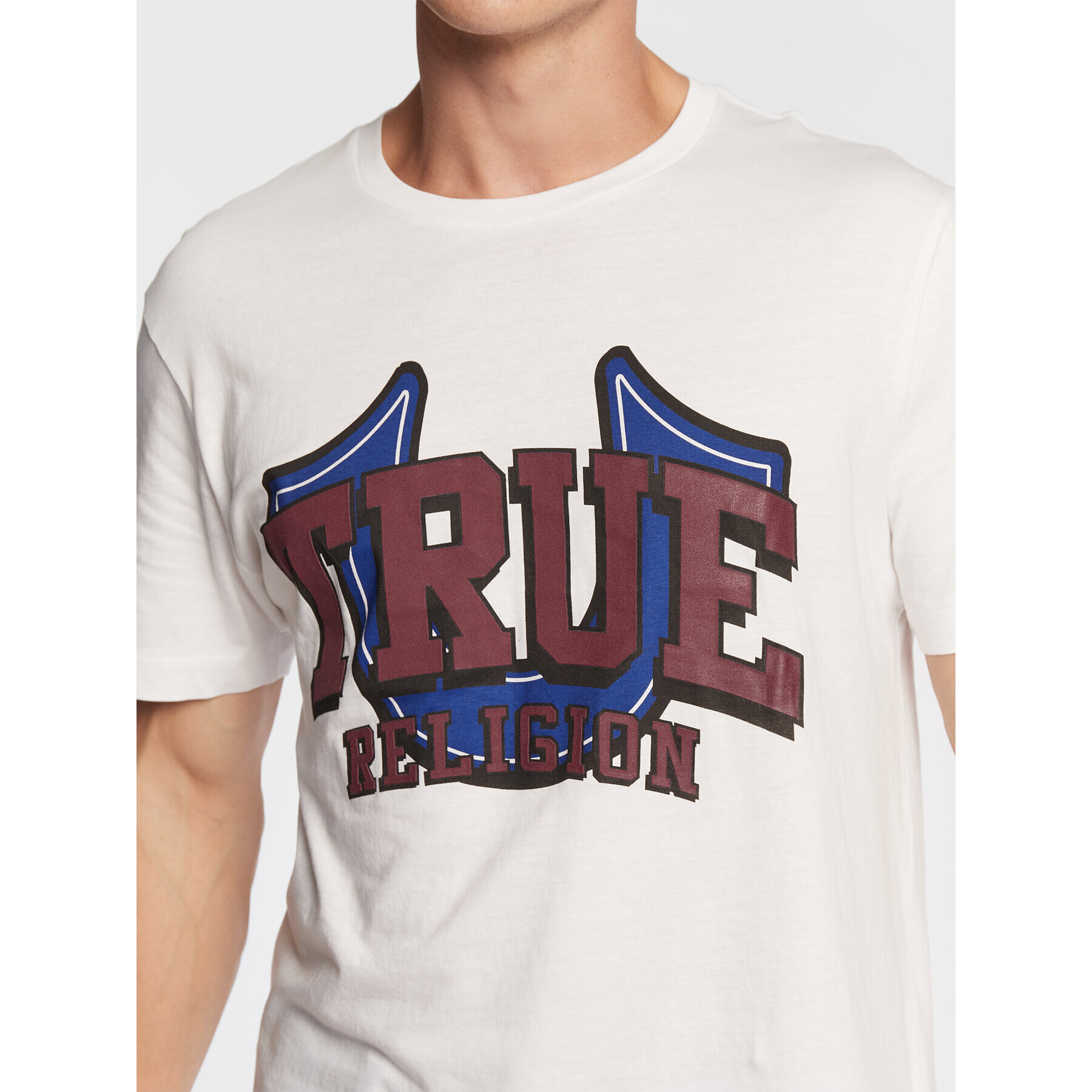 True Religion Тишърт 106316 Бял Regular Fit - Pepit.bg