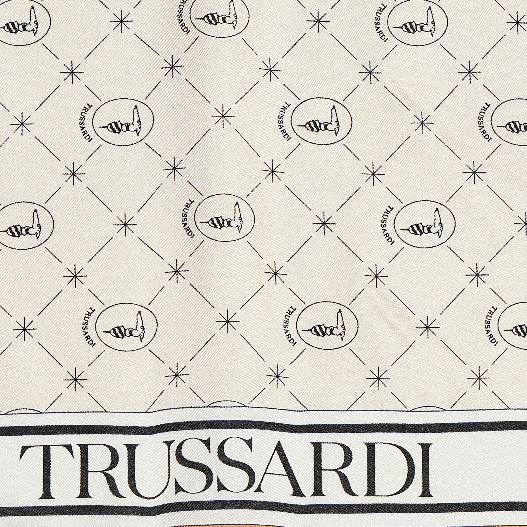 Trussardi Бандана Monogram + Lettering 59Z00326 Бежов - Pepit.bg