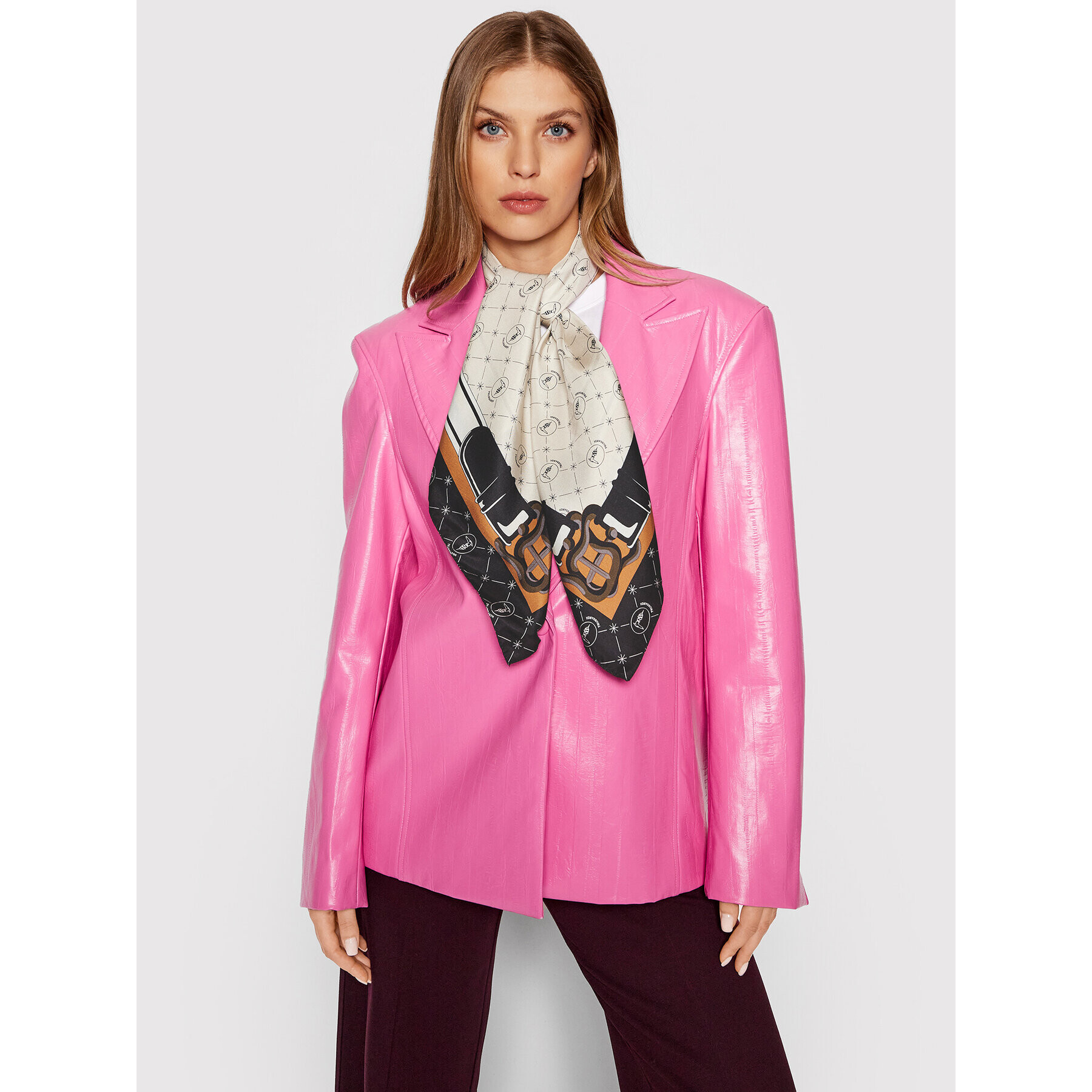 Trussardi Бандана Monogram + Lettering 59Z00326 Бежов - Pepit.bg