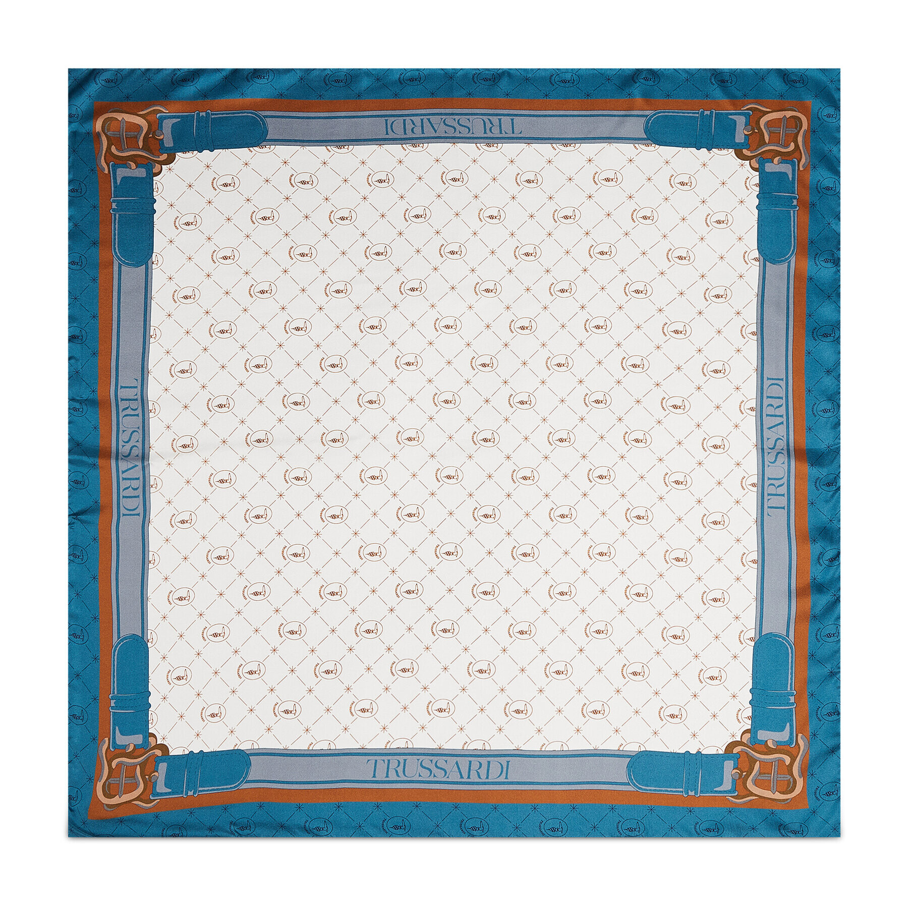Trussardi Бандана Monogram + Letterino 59Z00326 Бял - Pepit.bg