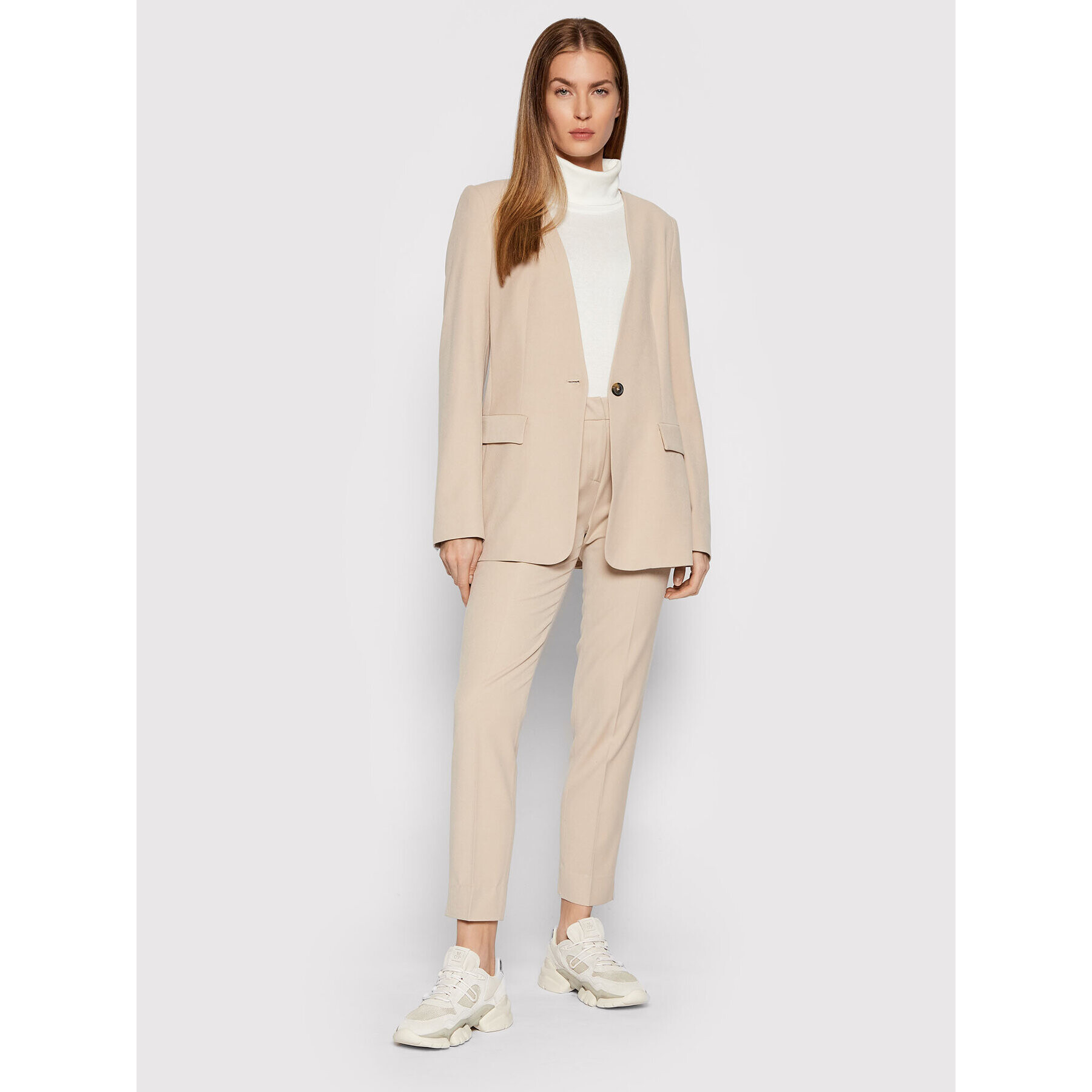 Trussardi Блейзър 56H00124 Бежов Regular Fit - Pepit.bg