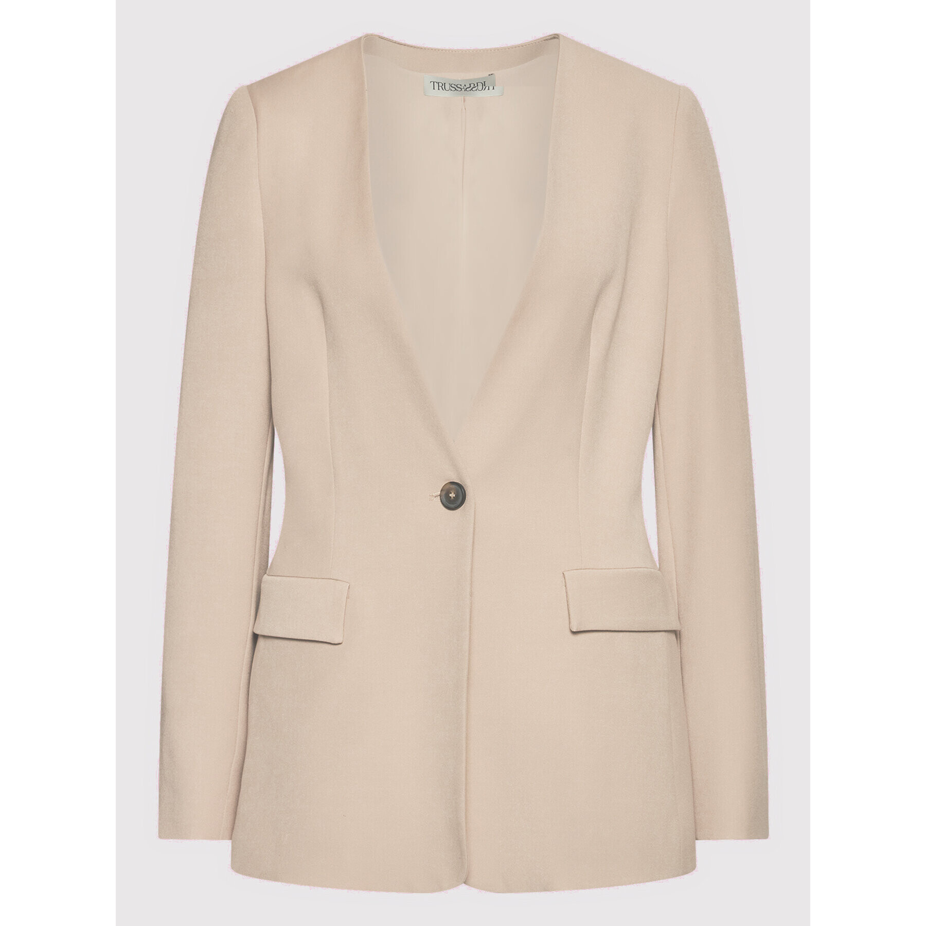 Trussardi Блейзър 56H00124 Бежов Regular Fit - Pepit.bg