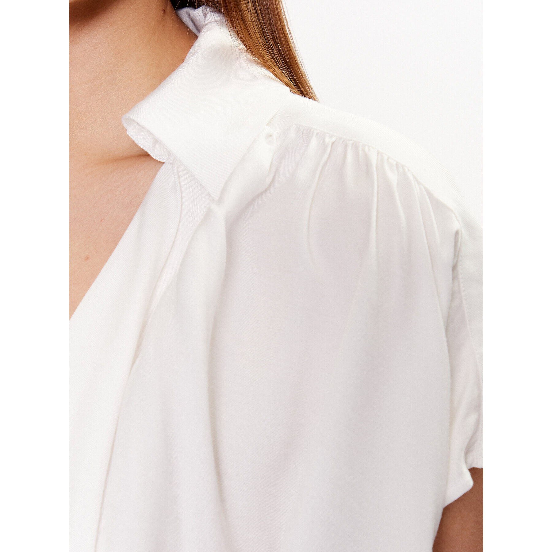Trussardi Блуза 56C00627 Бял Loose Fit - Pepit.bg