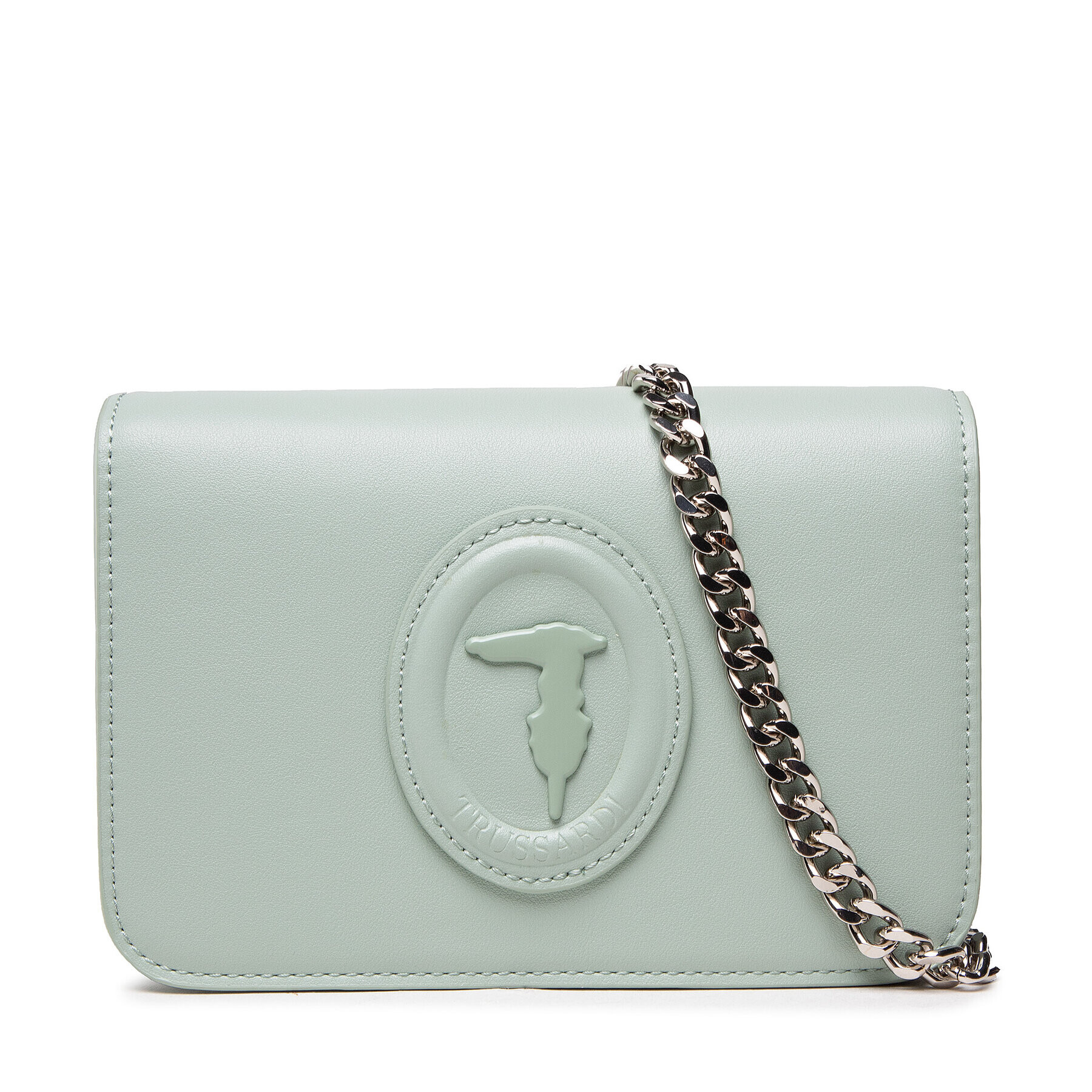 Trussardi Дамска чанта Blossom Clutch 1 75B01076 Зелен - Pepit.bg