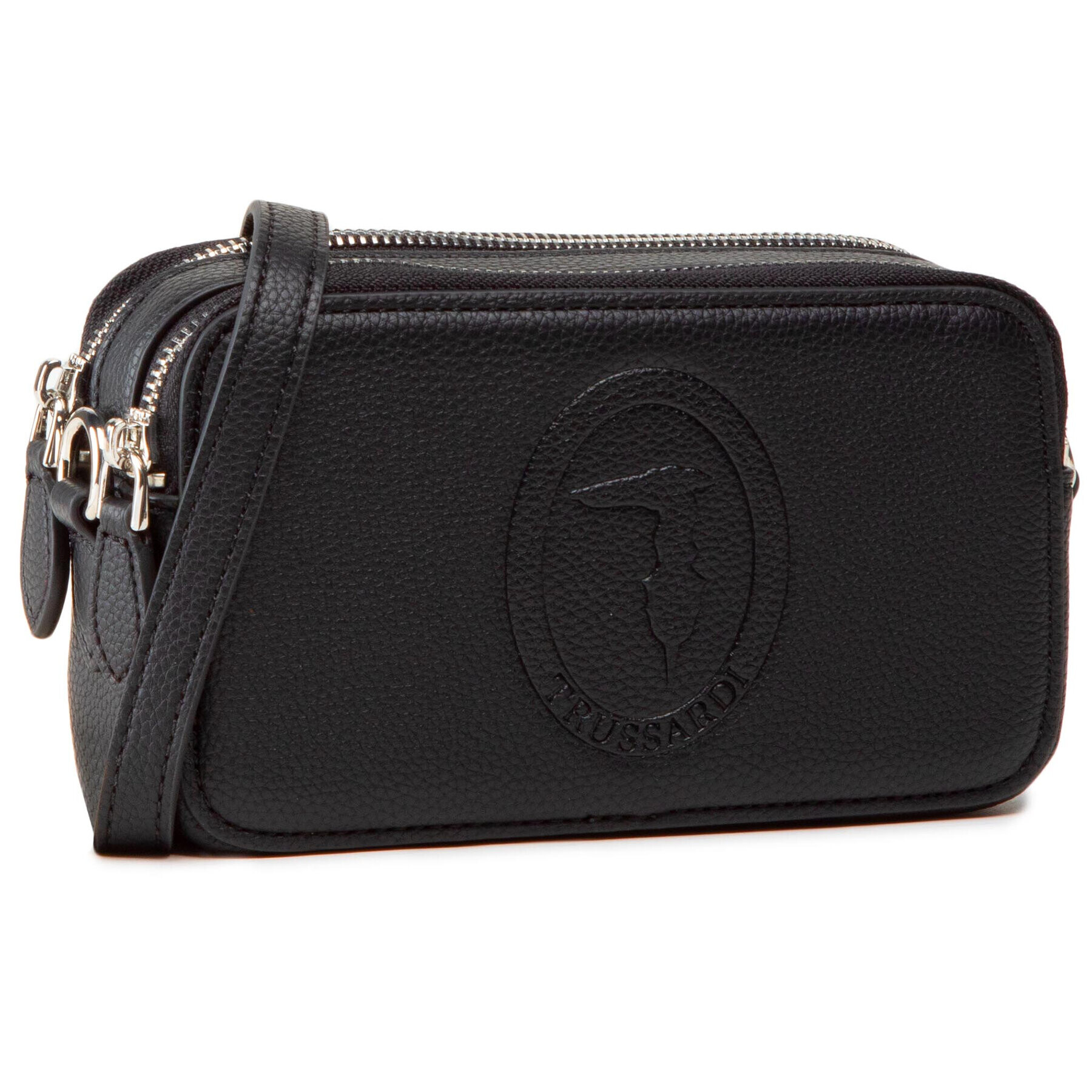 Trussardi Дамска чанта Pre Iris Camera Bag 75B01112 Черен - Pepit.bg