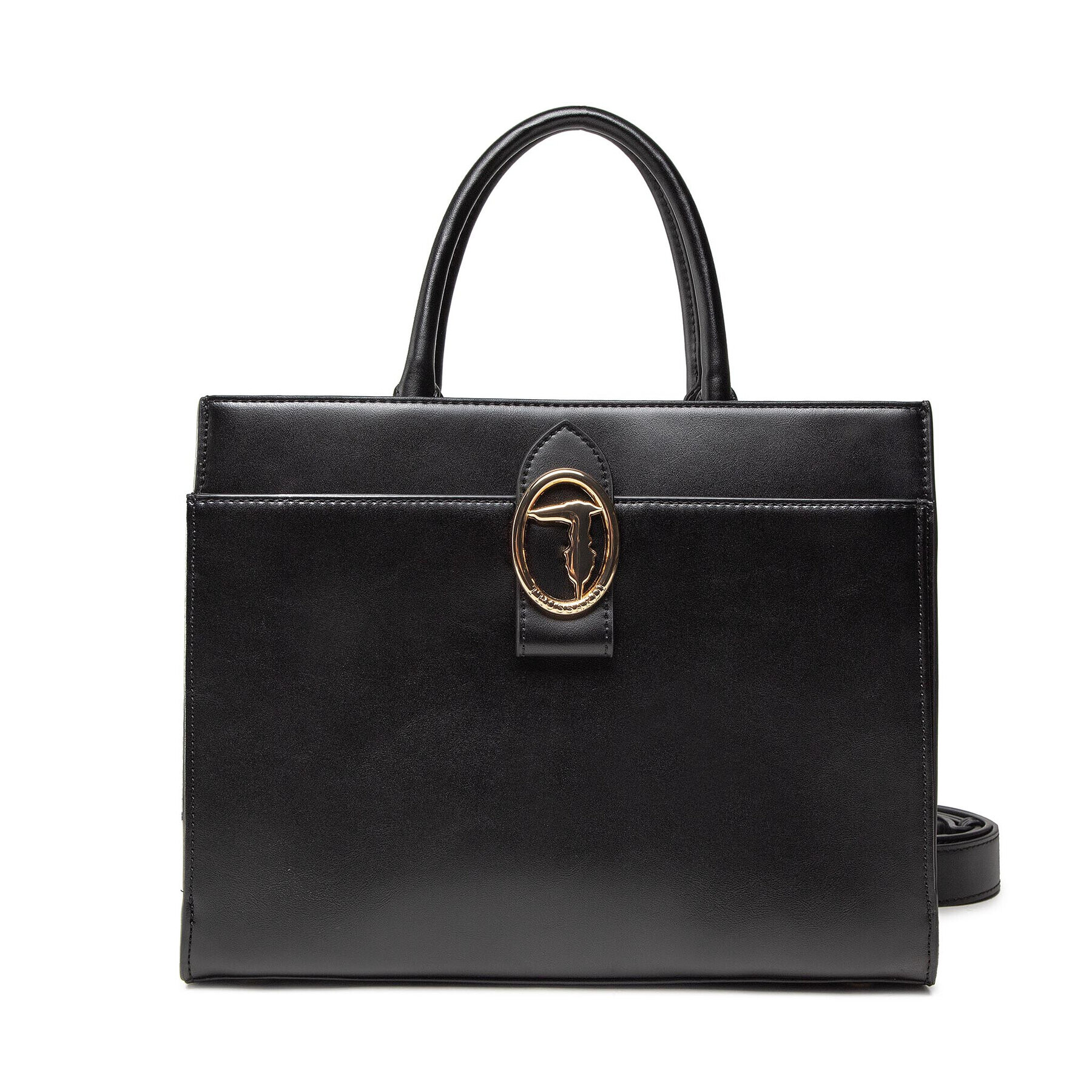 Trussardi Дамска чанта Grace Tote Md 75B01184 Черен - Pepit.bg