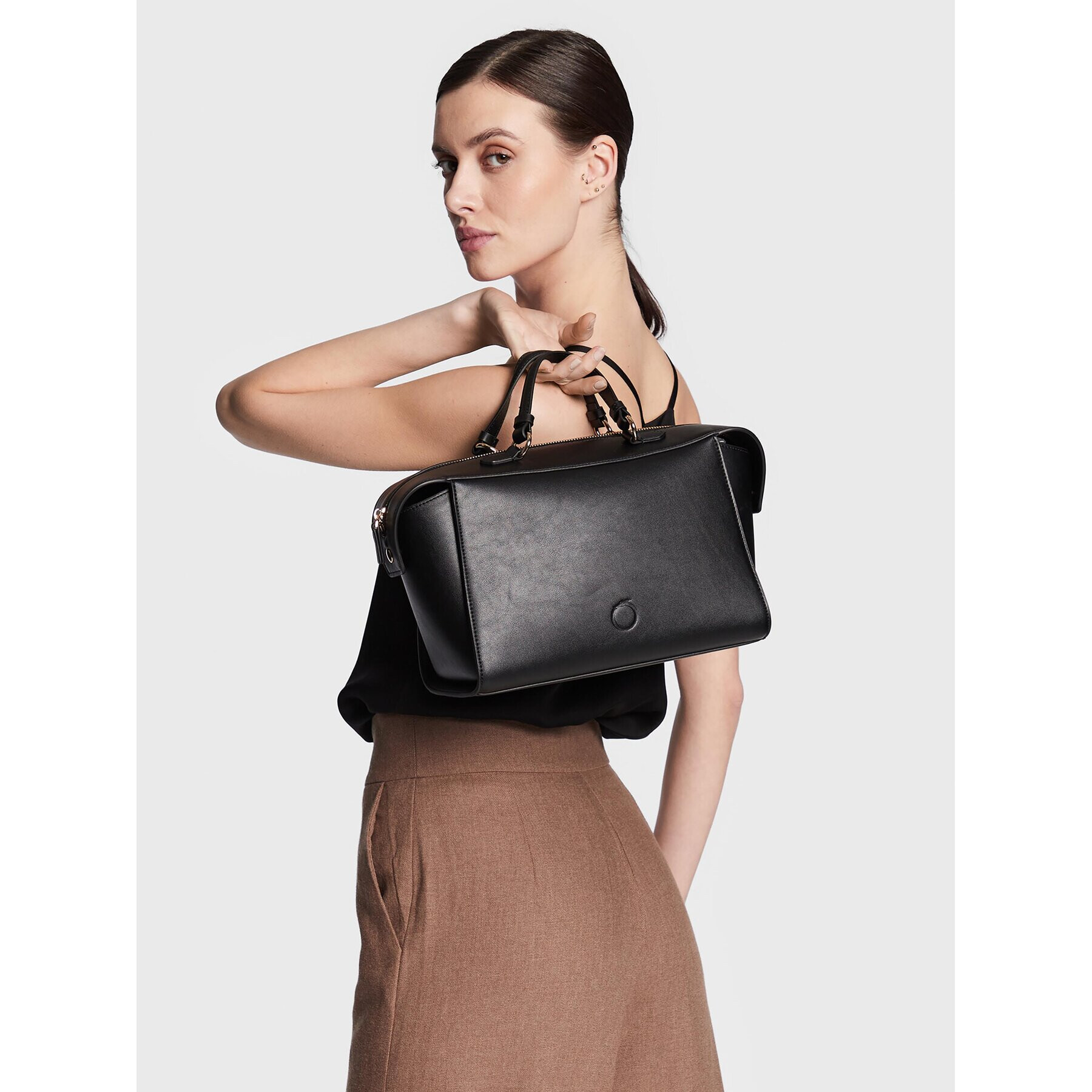 Trussardi Дамска чанта 75B01518 Черен - Pepit.bg