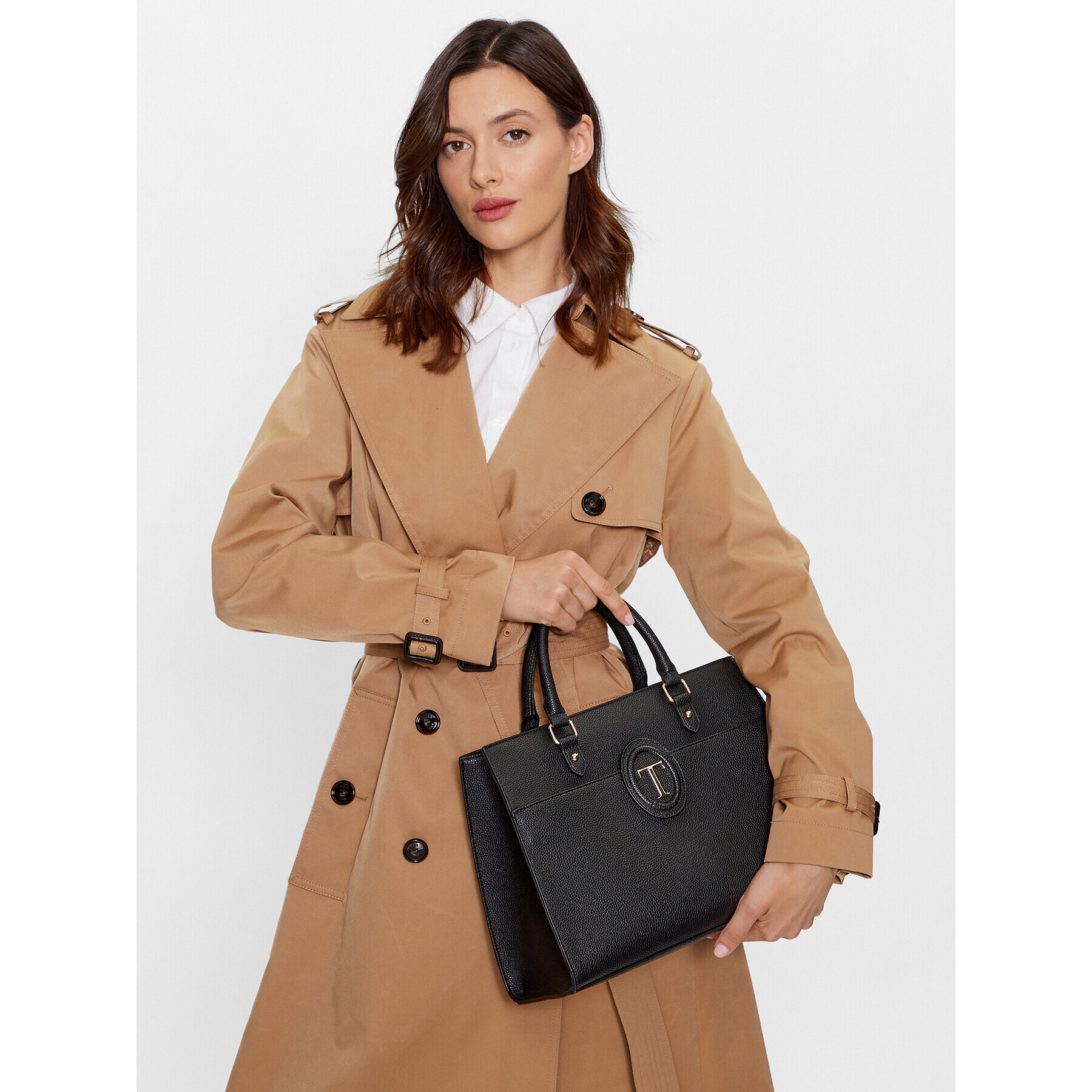 Trussardi Дамска чанта 75B01528 Черен - Pepit.bg