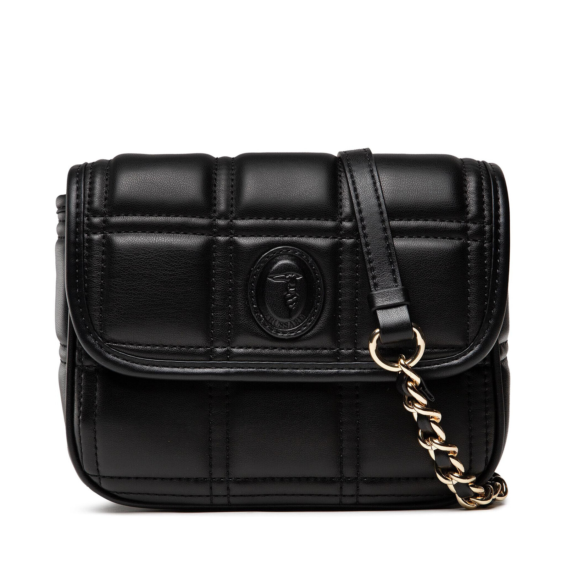 Trussardi Дамска чанта Alyssa Shoulder 75B01241 Черен - Pepit.bg