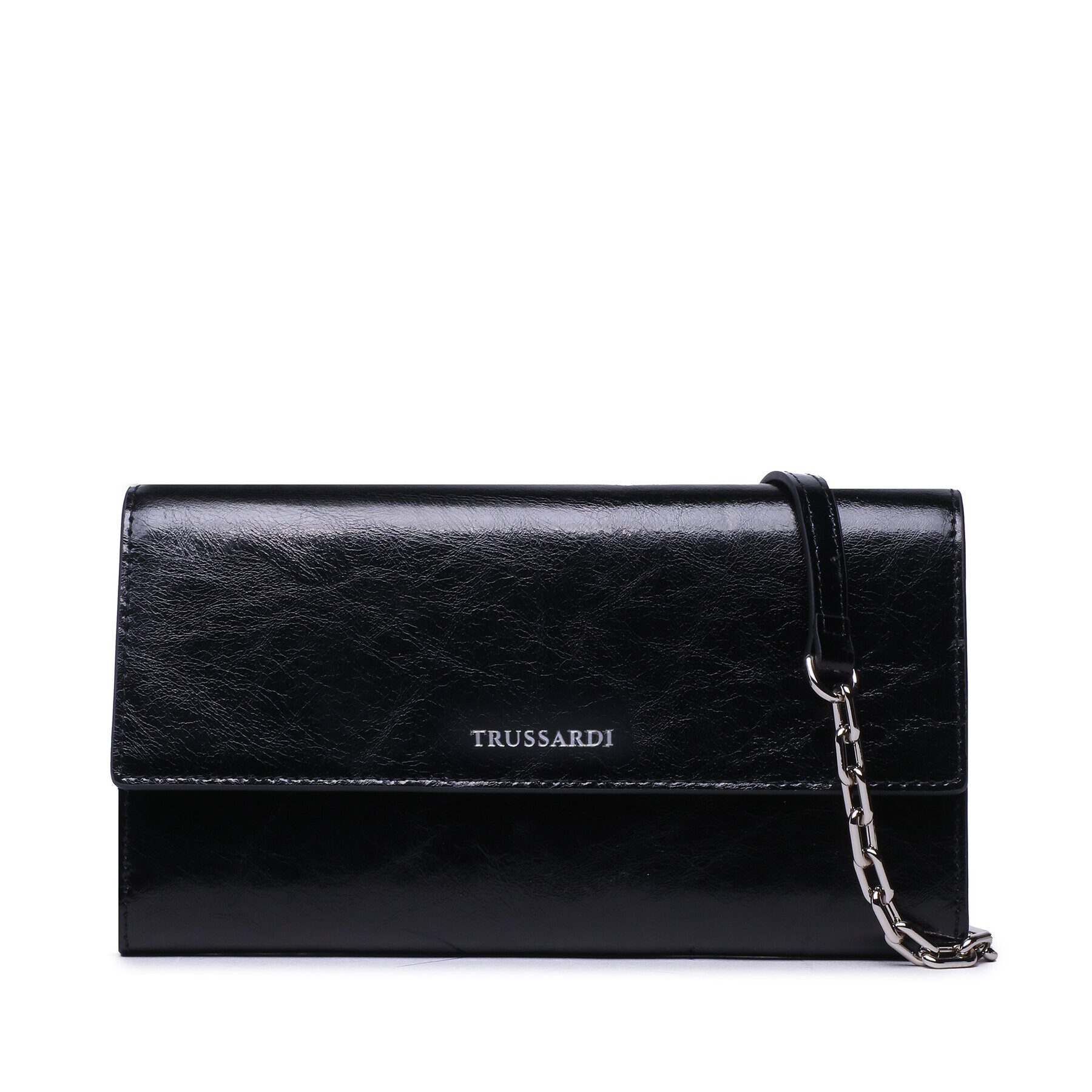 Trussardi Дамска чанта Arcas Wallet On 75W00392 Черен - Pepit.bg