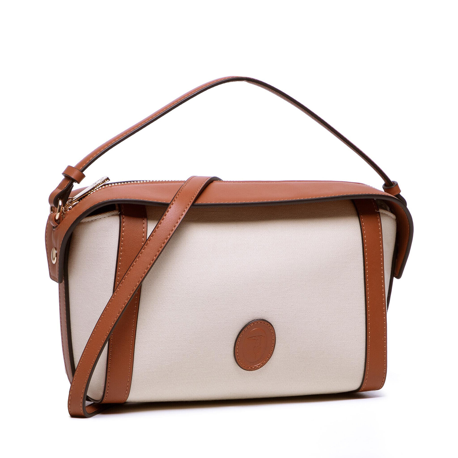 Trussardi Дамска чанта Aster Crossbody Md 75B01300 Бежов - Pepit.bg