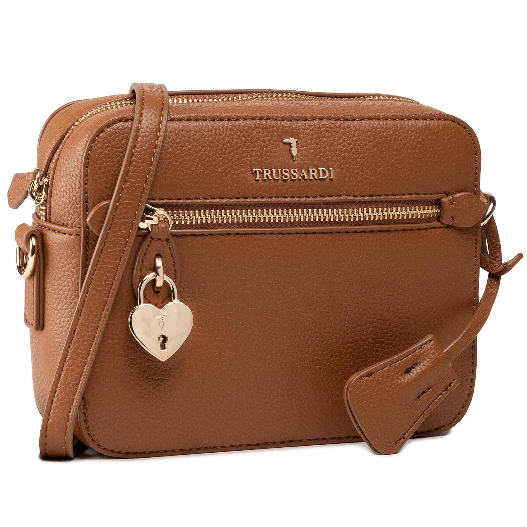 Trussardi Дамска чанта Camera Case Grana 75B01083 Кафяв - Pepit.bg
