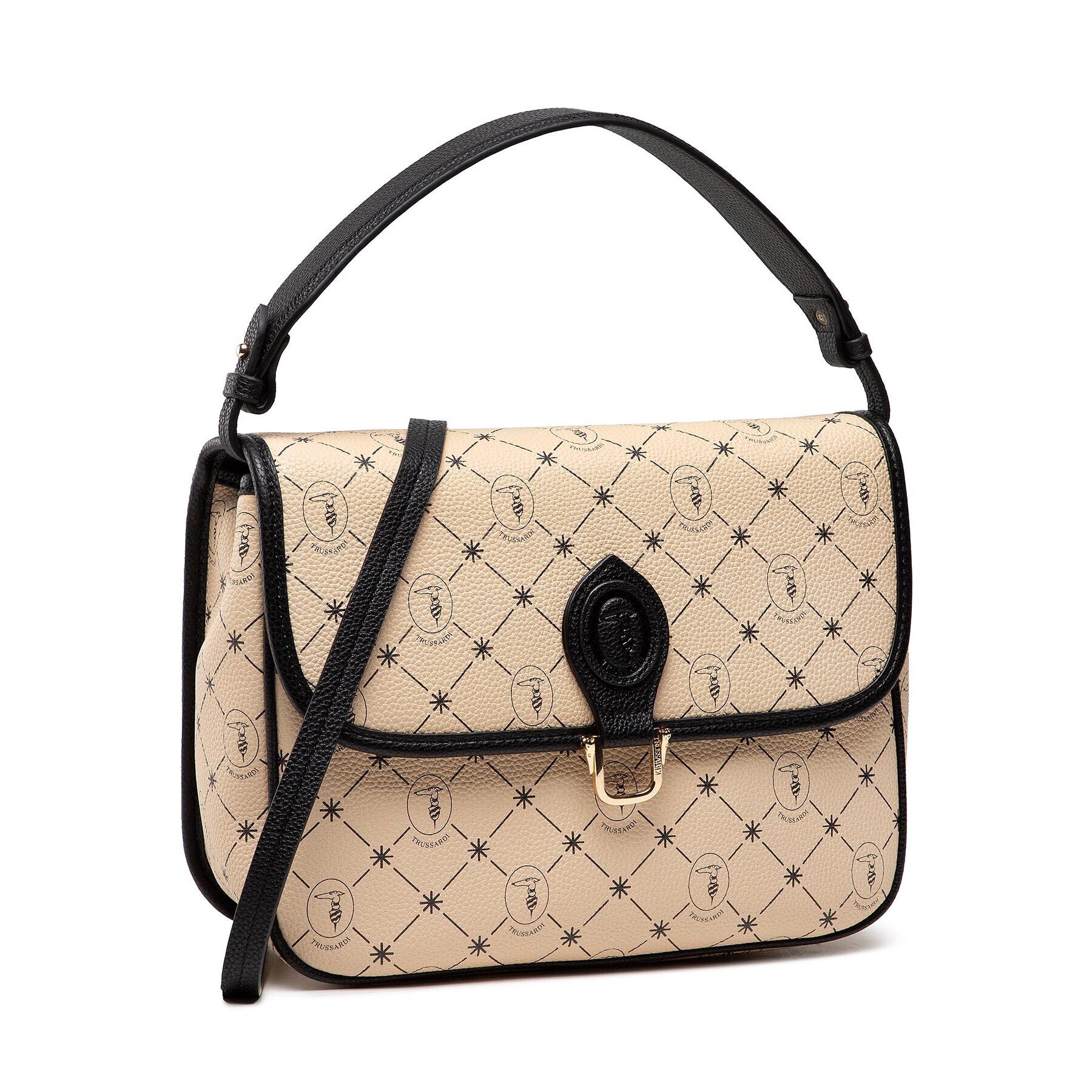 Trussardi Дамска чанта Clavel Shoulder 75B01253 Бежов - Pepit.bg