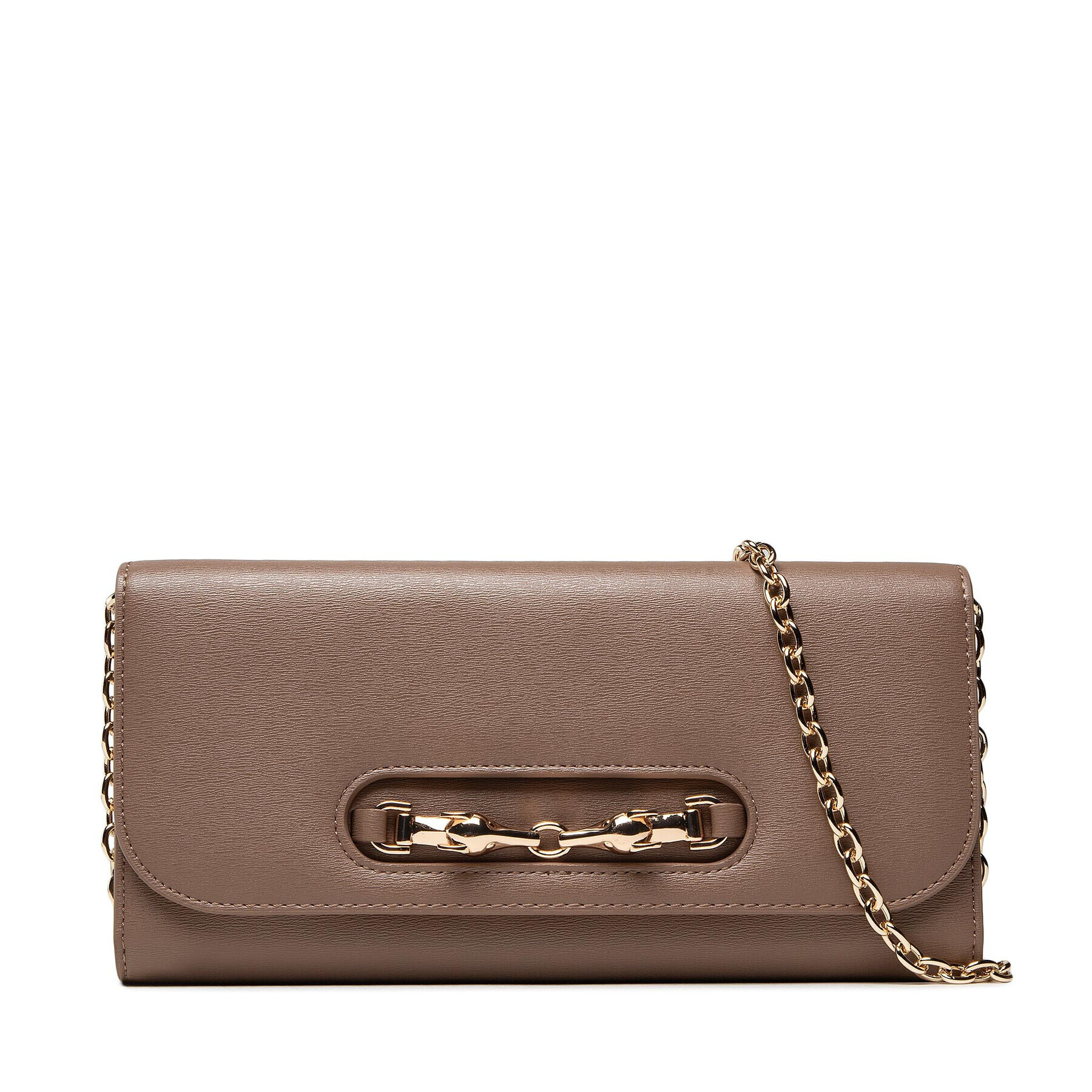 Trussardi Дамска чанта Eden Clutch 75B01174 Кафяв - Pepit.bg