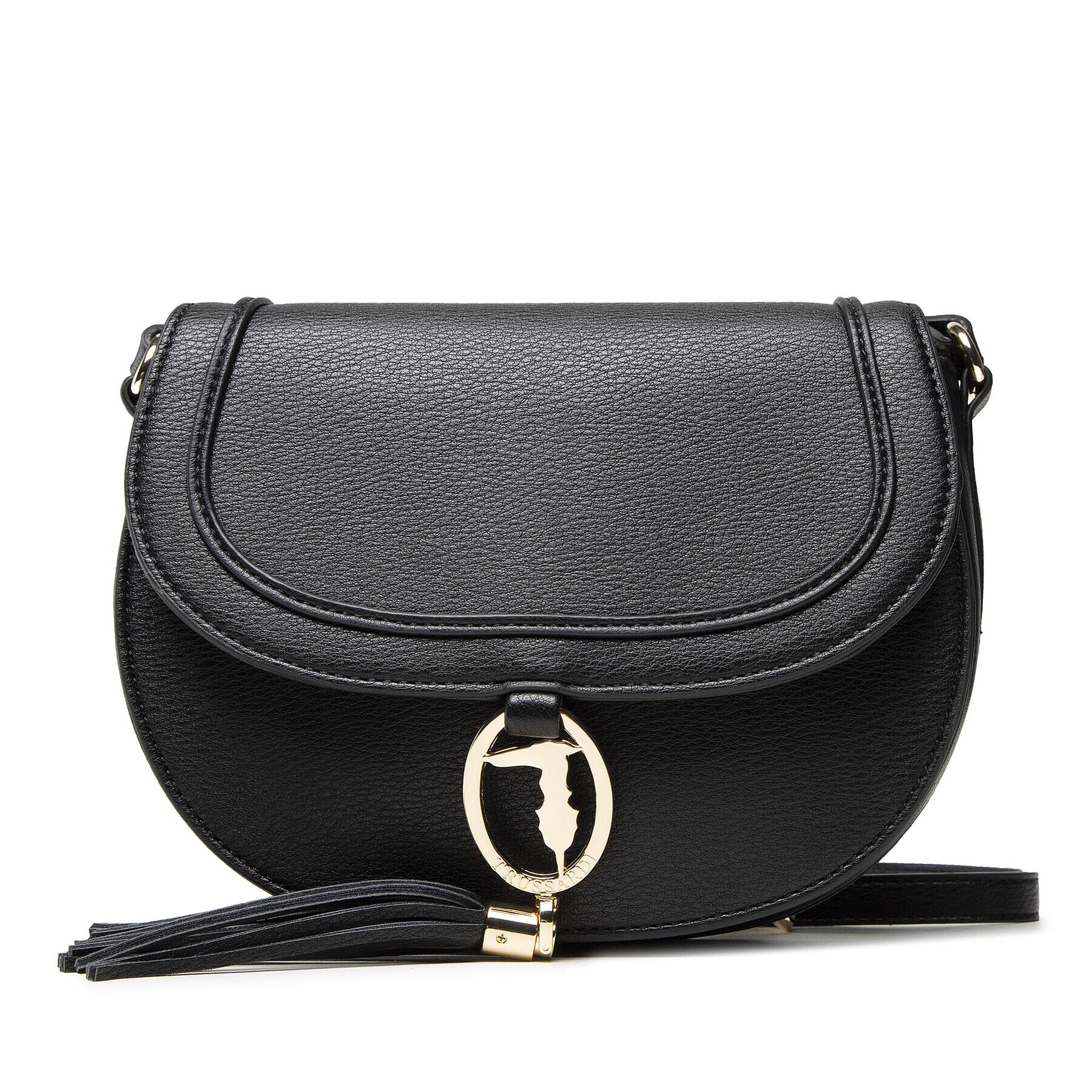 Trussardi Дамска чанта Ellie Shoulder Md 75B01169 Черен - Pepit.bg