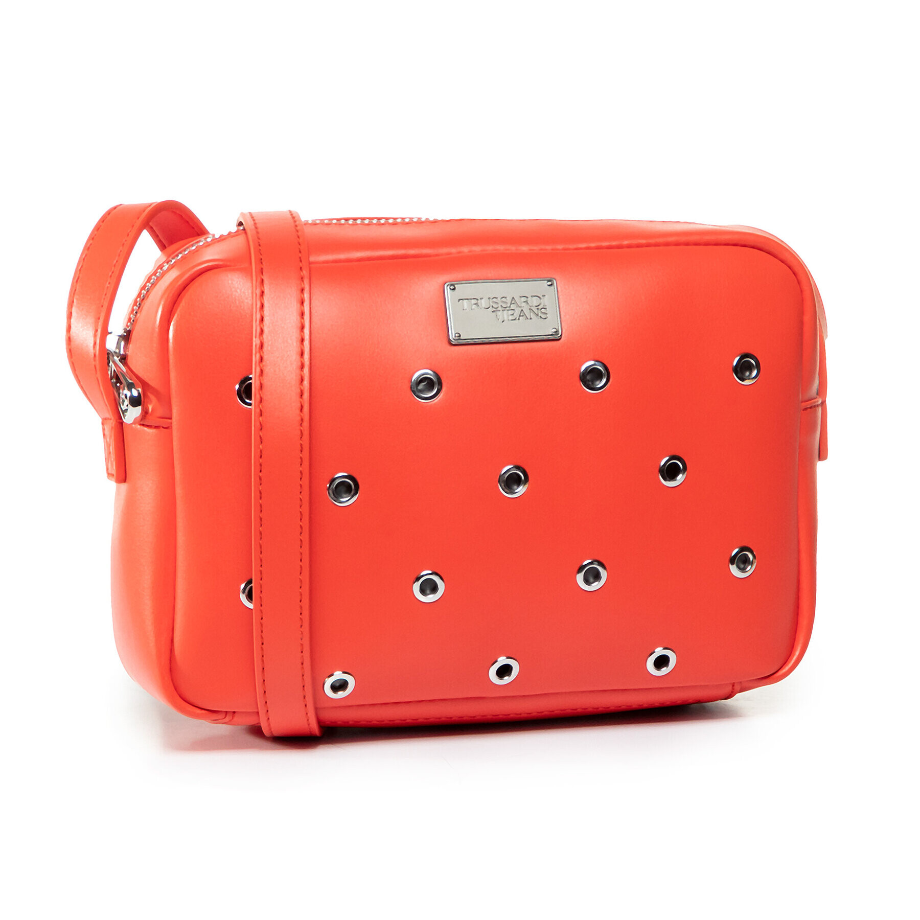Trussardi Дамска чанта Emma Camera Bag 75B00876 Червен - Pepit.bg