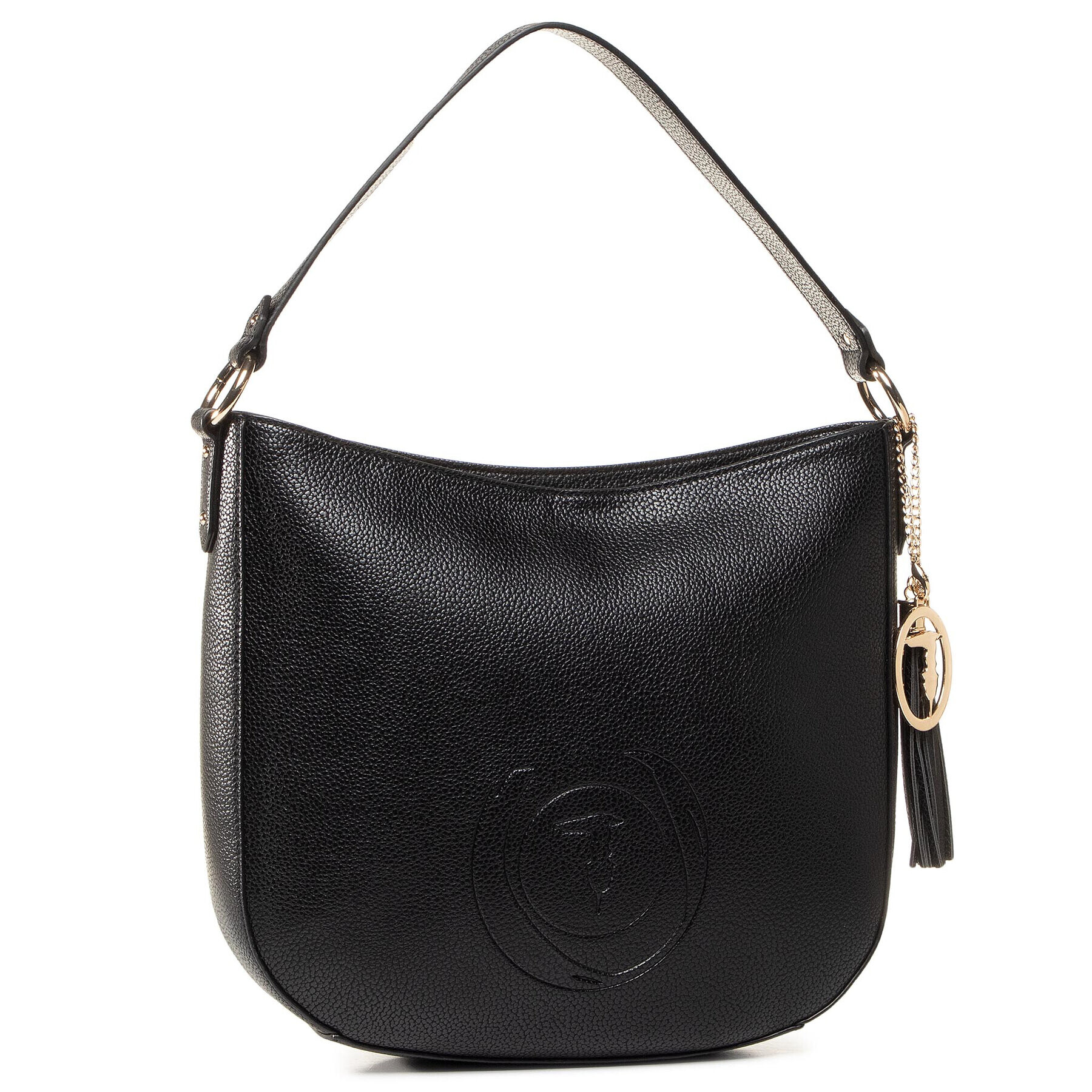 Trussardi Дамска чанта Faith Hobo Md 75B01024 Черен - Pepit.bg