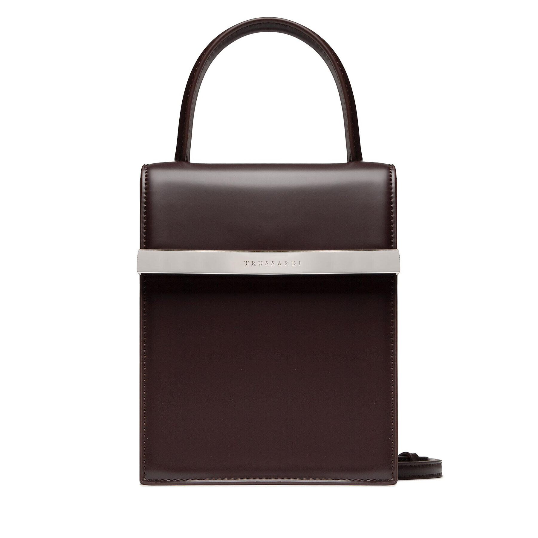 Trussardi Дамска чанта Galena Top Handle 75B01383 Бордо - Pepit.bg