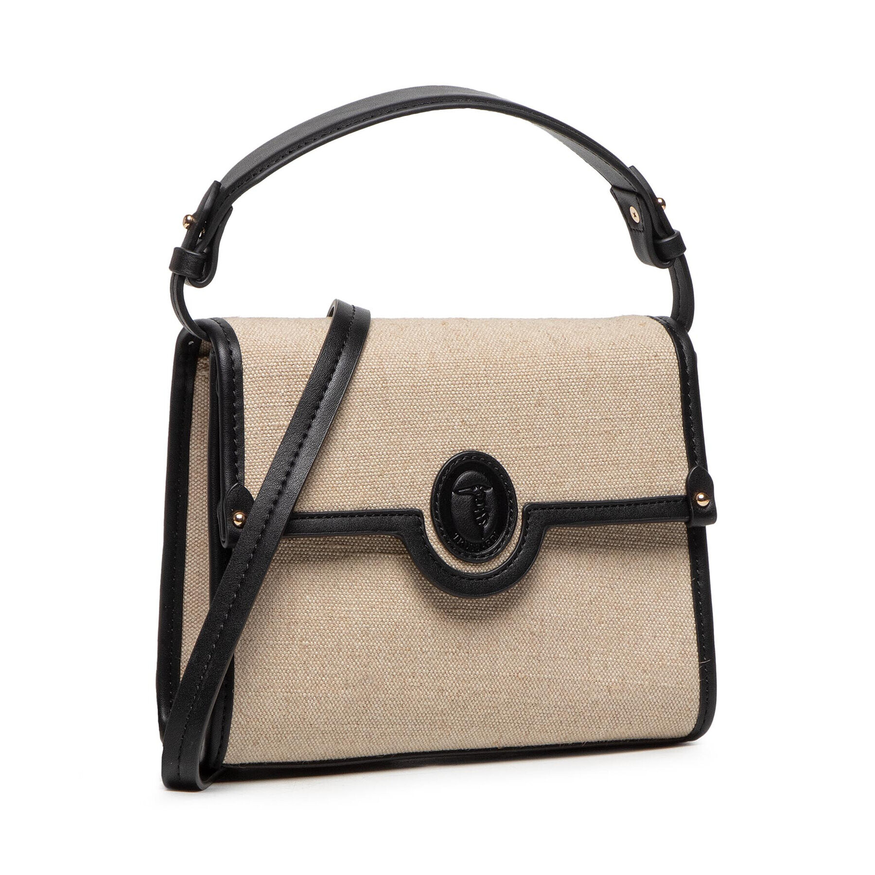 Trussardi Дамска чанта Hydrangea Shoulder Flap Sm Smo 75B01321 Бежов - Pepit.bg