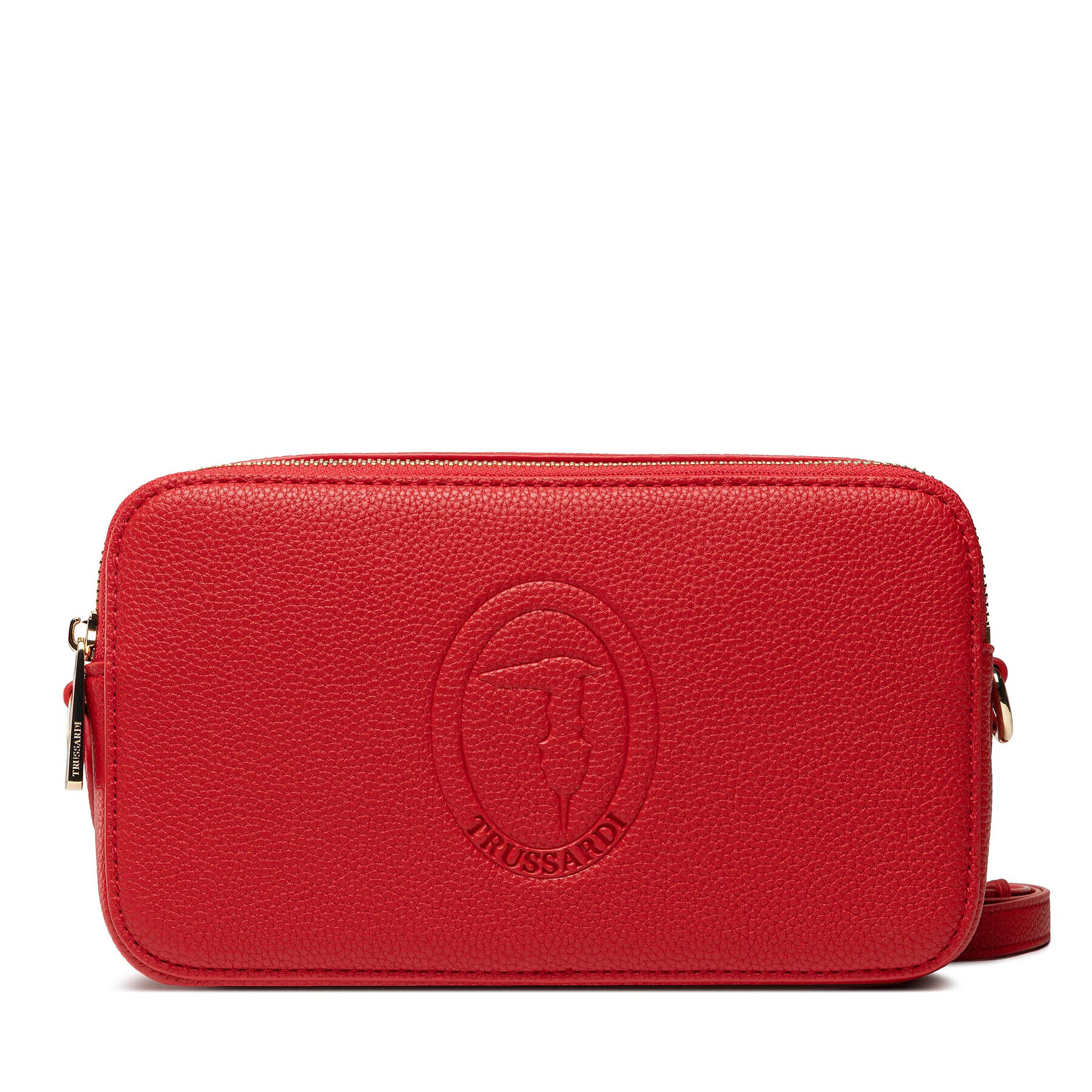 Trussardi Дамска чанта Iris Camera Bag 75B01255 Червен - Pepit.bg