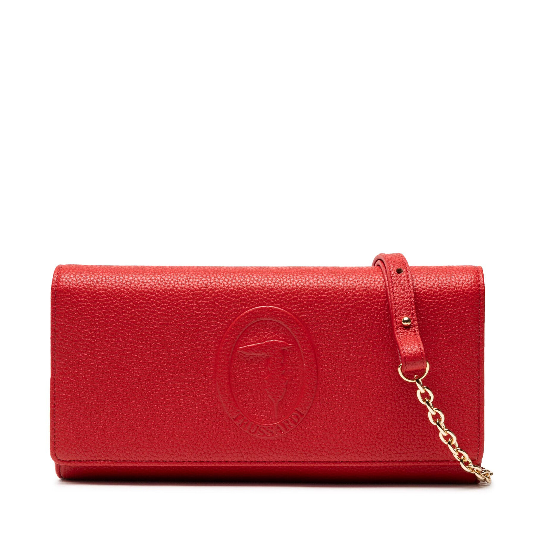 Trussardi Дамска чанта Iris Clutch Stampa 75B01292 Червен - Pepit.bg