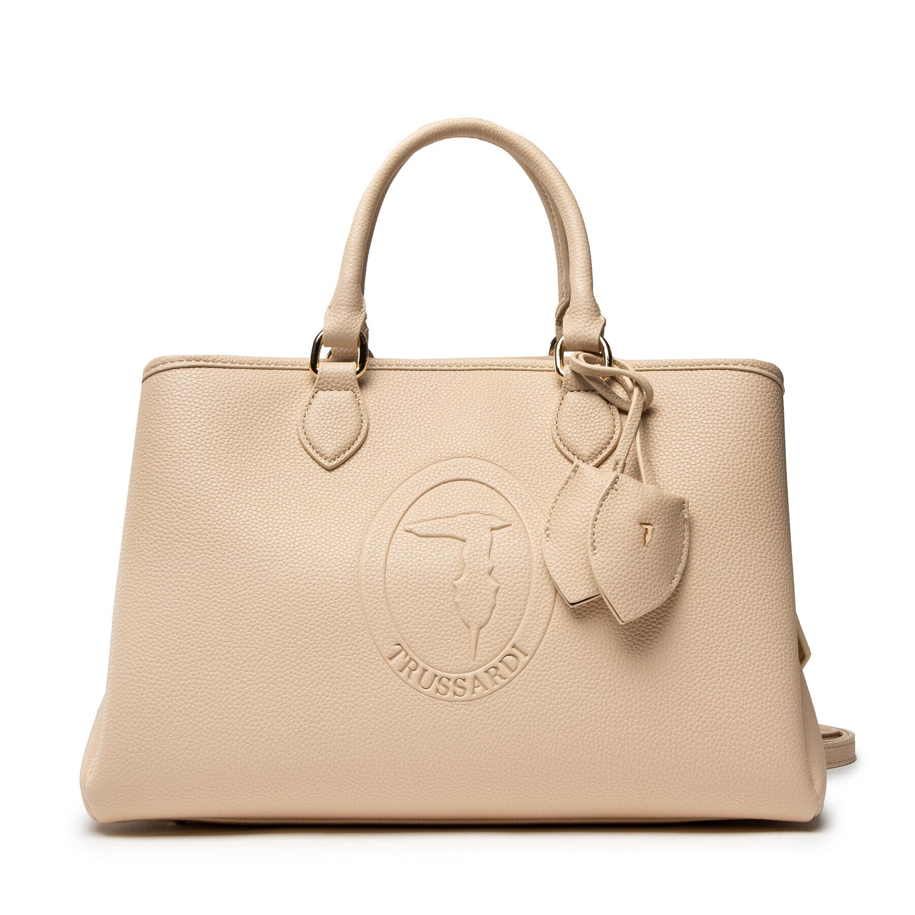 Trussardi Дамска чанта Iris Tote Md Stampa 75B01097 Бежов - Pepit.bg