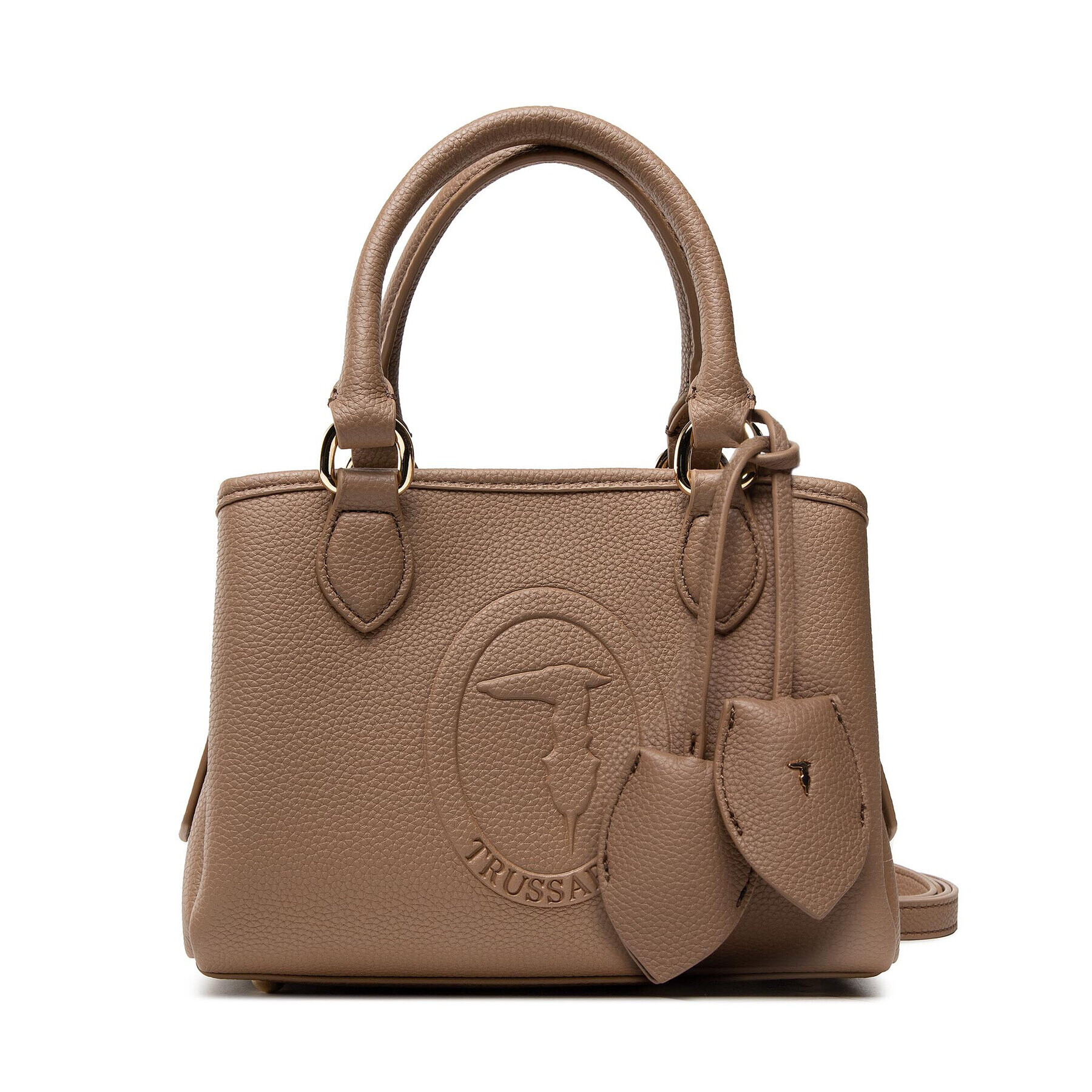 Trussardi Дамска чанта Iris Tote Sm Stampa 75B01098 Кафяв - Pepit.bg