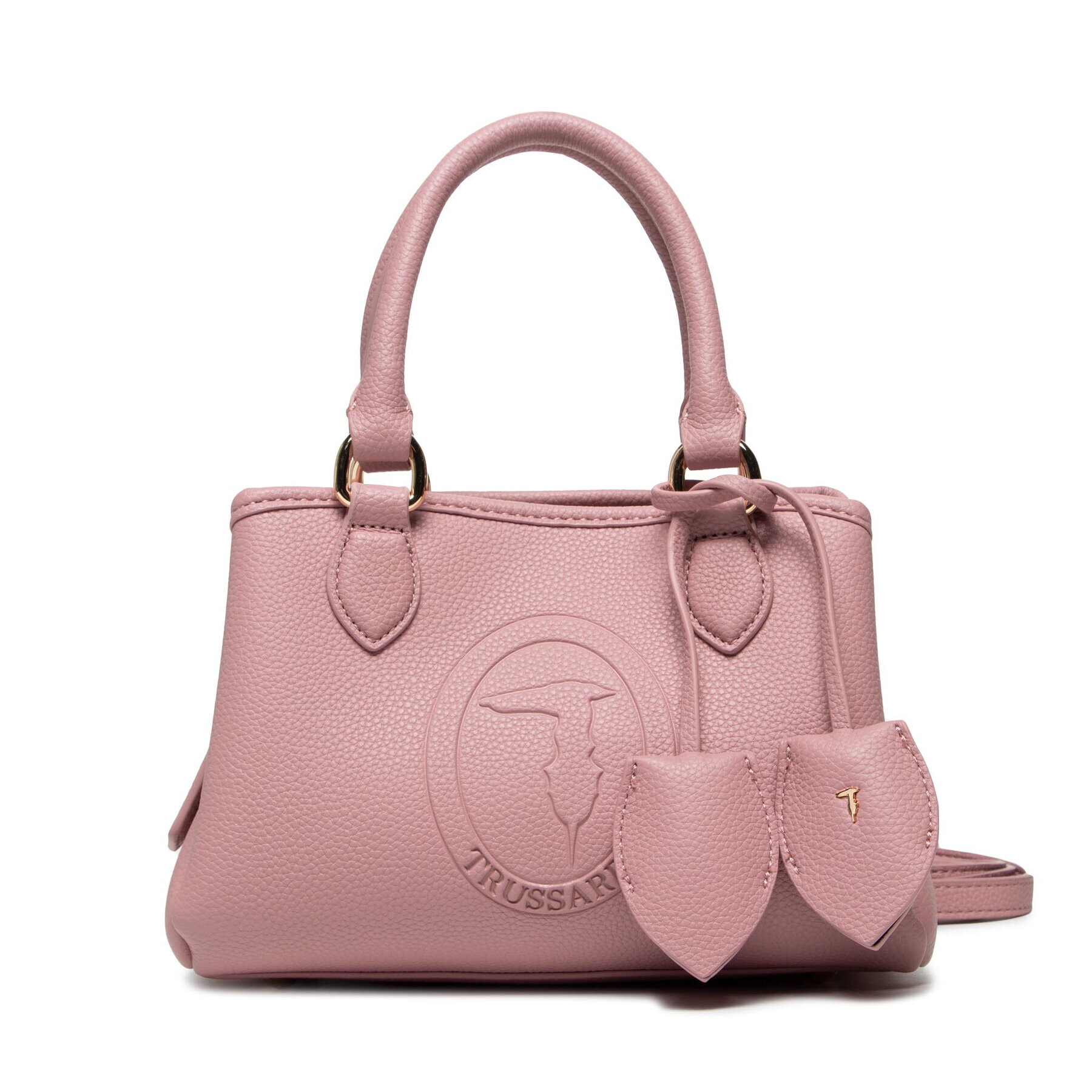 Trussardi Дамска чанта Iris Tote Sm Stampa 75B01098 Розов - Pepit.bg