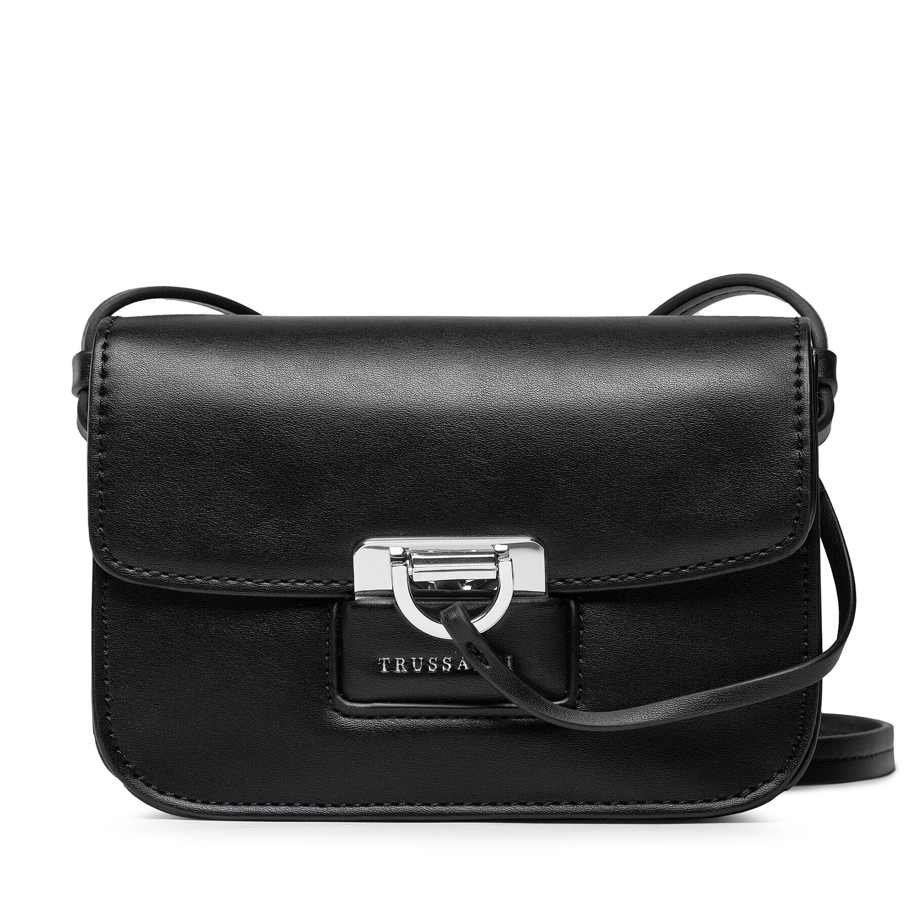 Trussardi Дамска чанта Ivy Crossbody Sm 75B01231 Черен - Pepit.bg