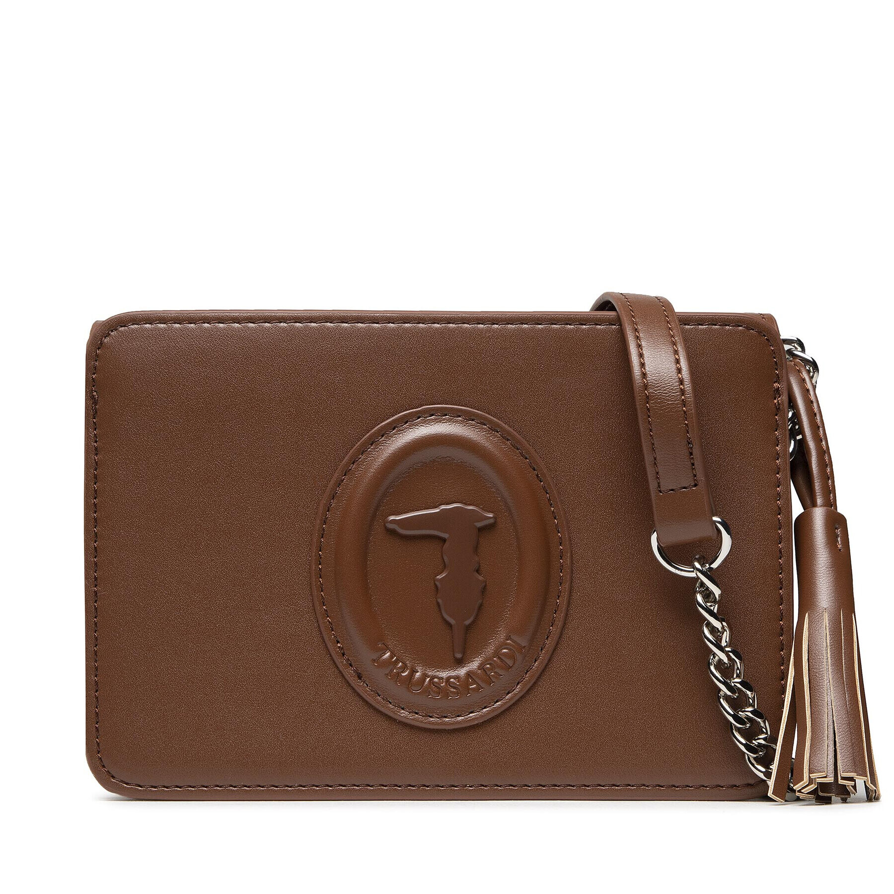 Trussardi Дамска чанта Jolie Shoulder Sm 75B01159 Кафяв - Pepit.bg