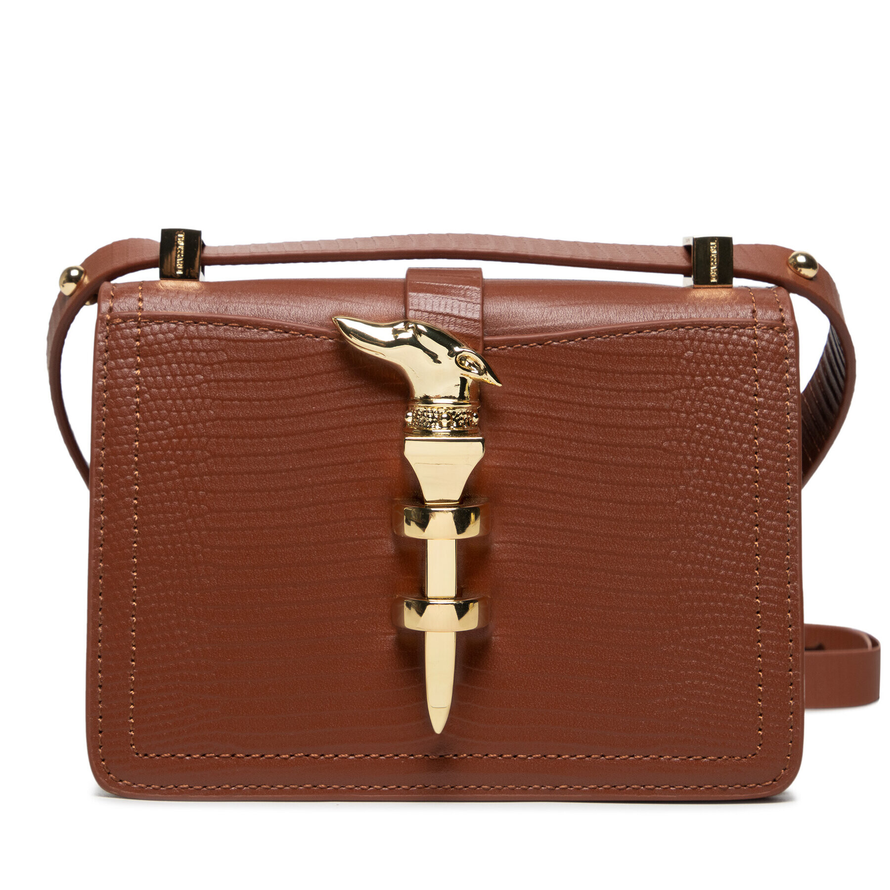 Trussardi Дамска чанта Leila Crossbody Mini 75B01200 Кафяв - Pepit.bg