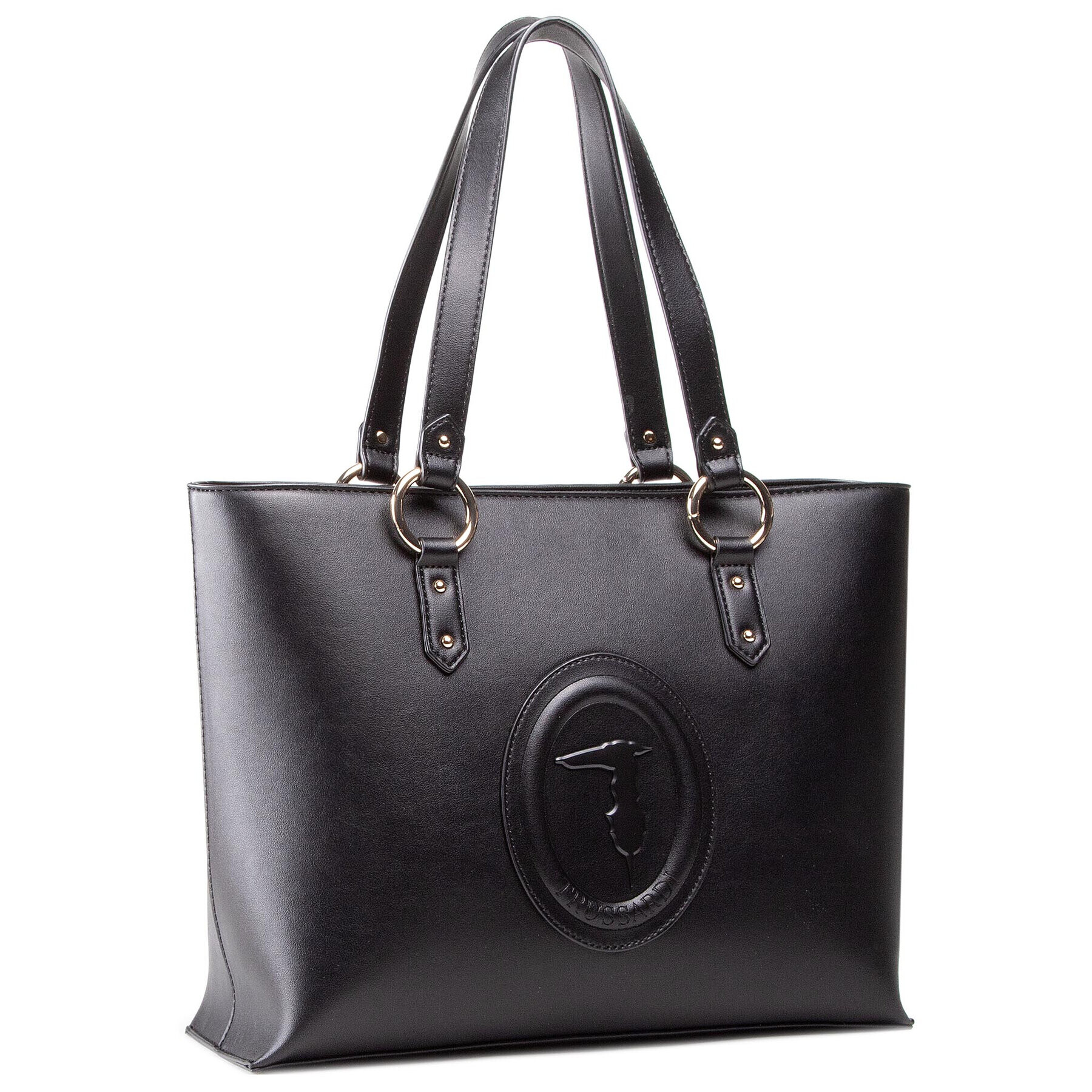 Trussardi Дамска чанта Lisbona Shopper Md 75B00961 Черен - Pepit.bg