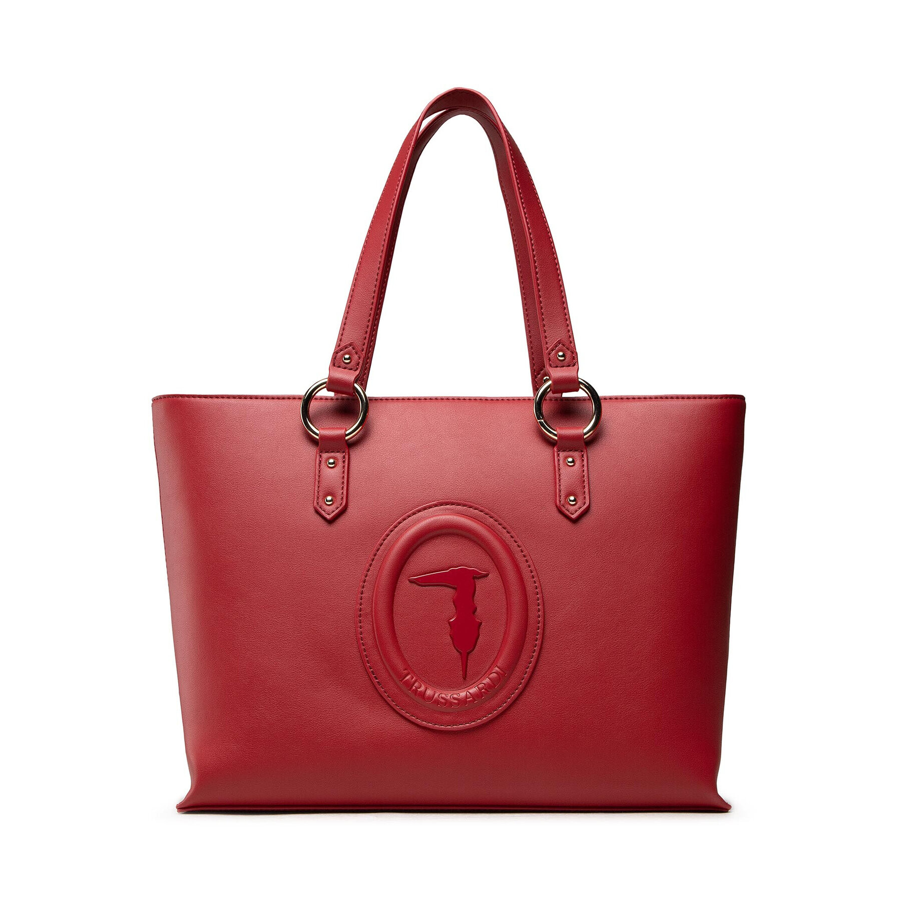 Trussardi Дамска чанта Lisbona Shopper Md 75B00961 Червен - Pepit.bg