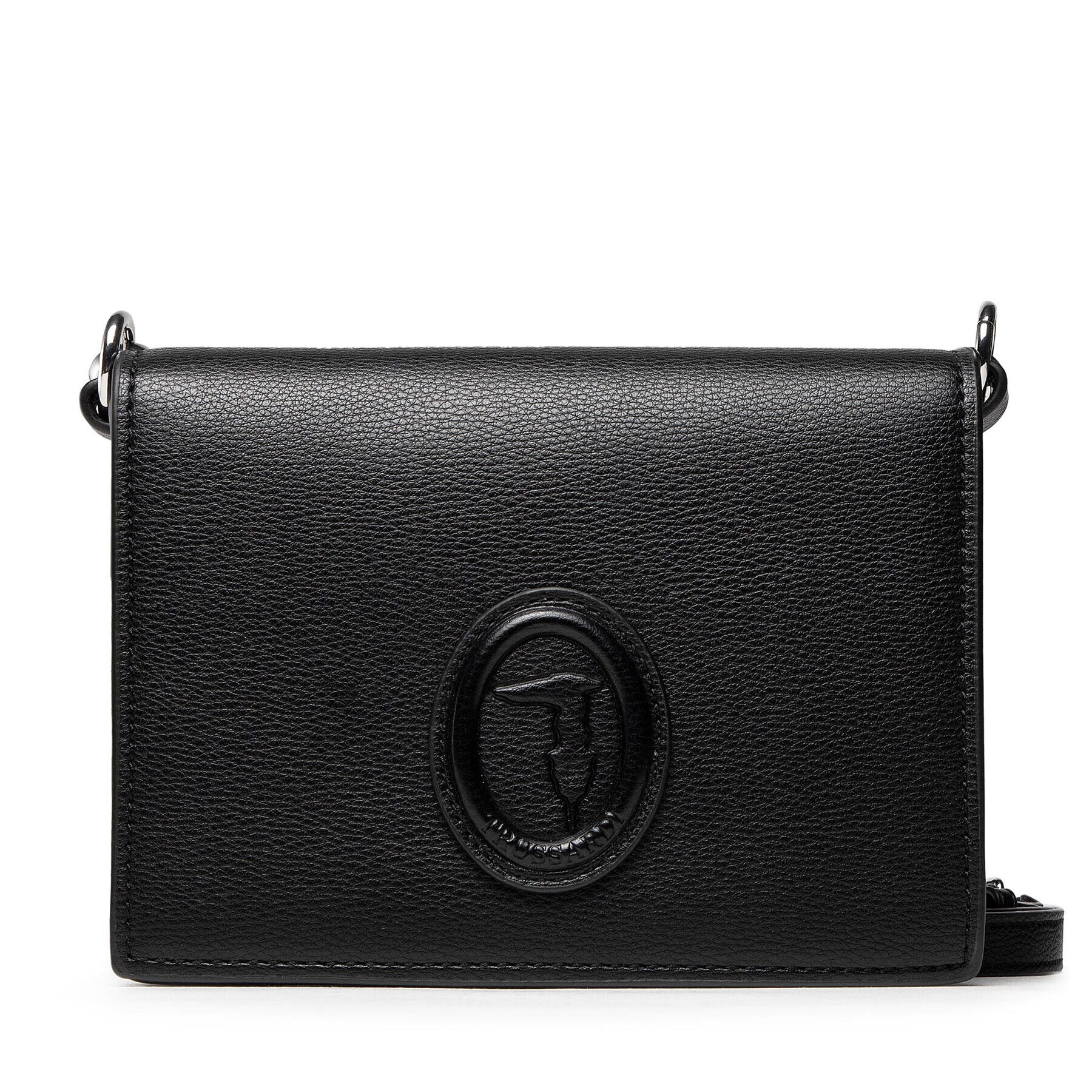 Trussardi Дамска чанта Mia Shoulder Sm 75B01199 Черен - Pepit.bg