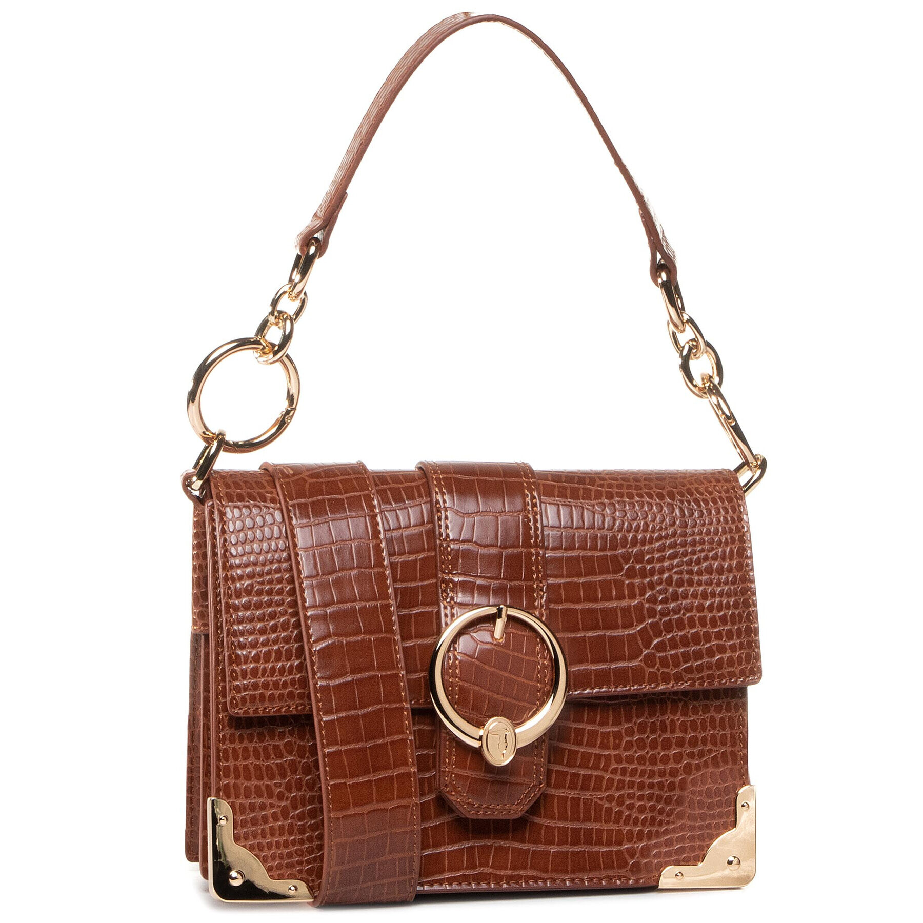 Trussardi Дамска чанта Miam Shoulder Sm 75B01016 Кафяв - Pepit.bg