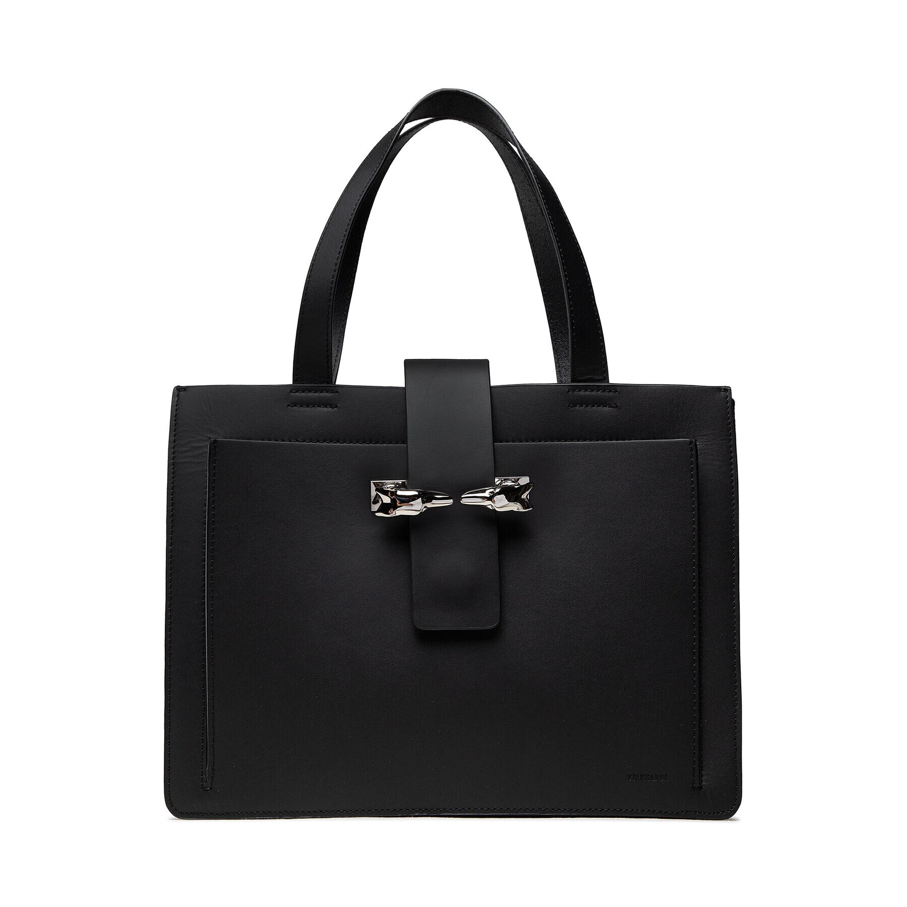 Trussardi Дамска чанта Milano Shopper E/W 75B01203 Черен - Pepit.bg