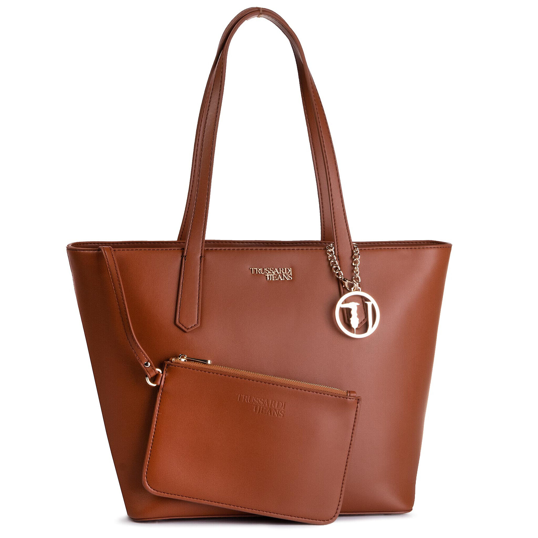 Trussardi Дамска чанта Miss Carry Tote Md 75B00766 Кафяв - Pepit.bg