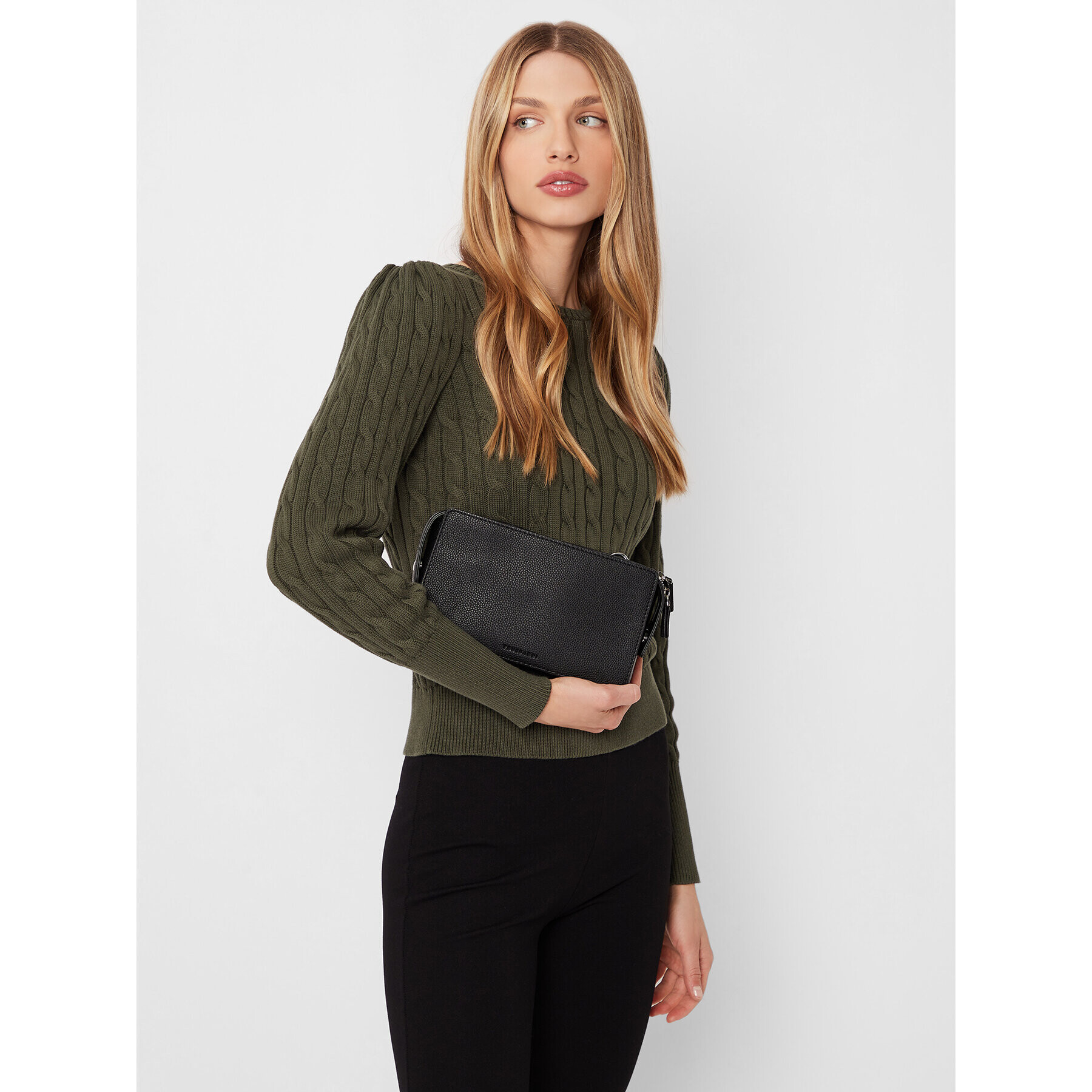 Trussardi Дамска чанта Nadir Camera Bag 75B01367 Черен - Pepit.bg
