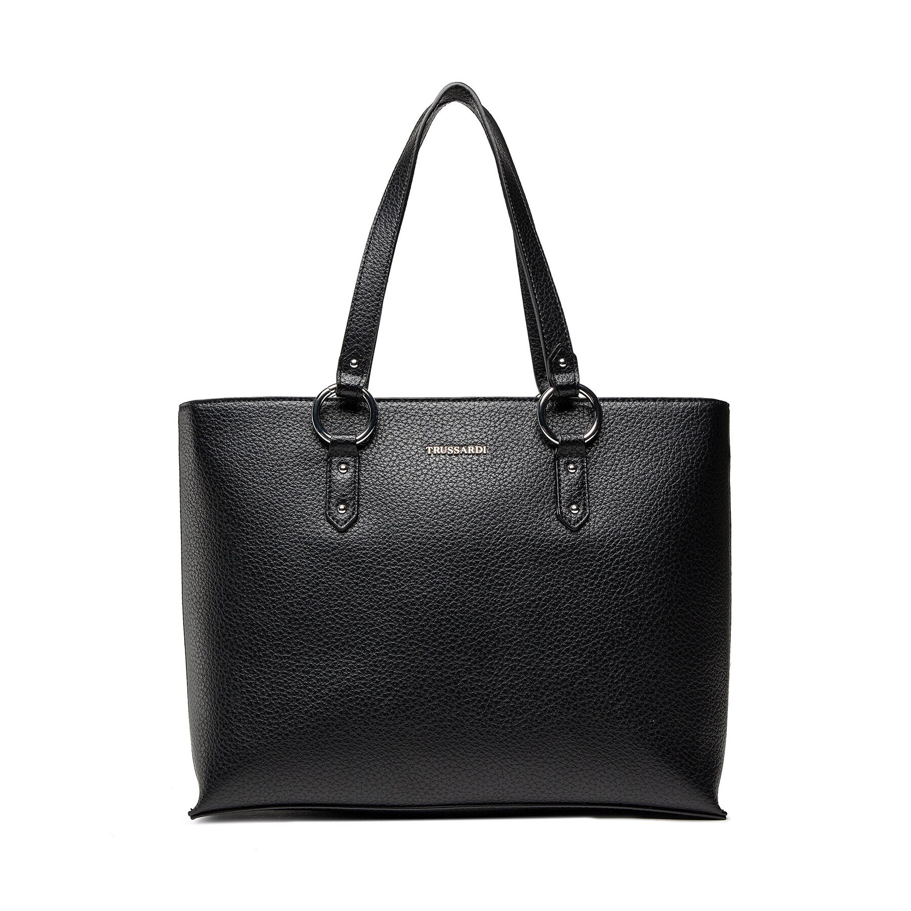 Trussardi Дамска чанта New Lisbona Shopper 75B01424 Черен - Pepit.bg