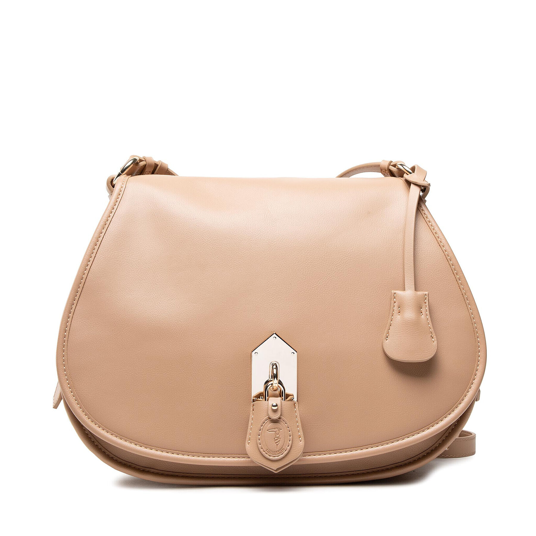 Trussardi Дамска чанта Peony Shoulder Md 75B01288 Бежов - Pepit.bg