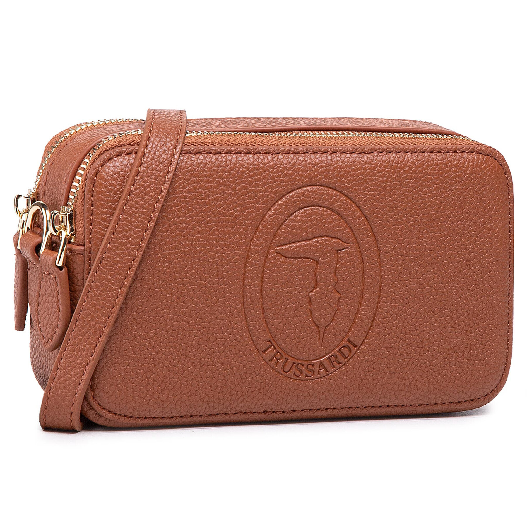 Trussardi Дамска чанта Pre Iris Camera Bag 75B01112 Кафяв - Pepit.bg